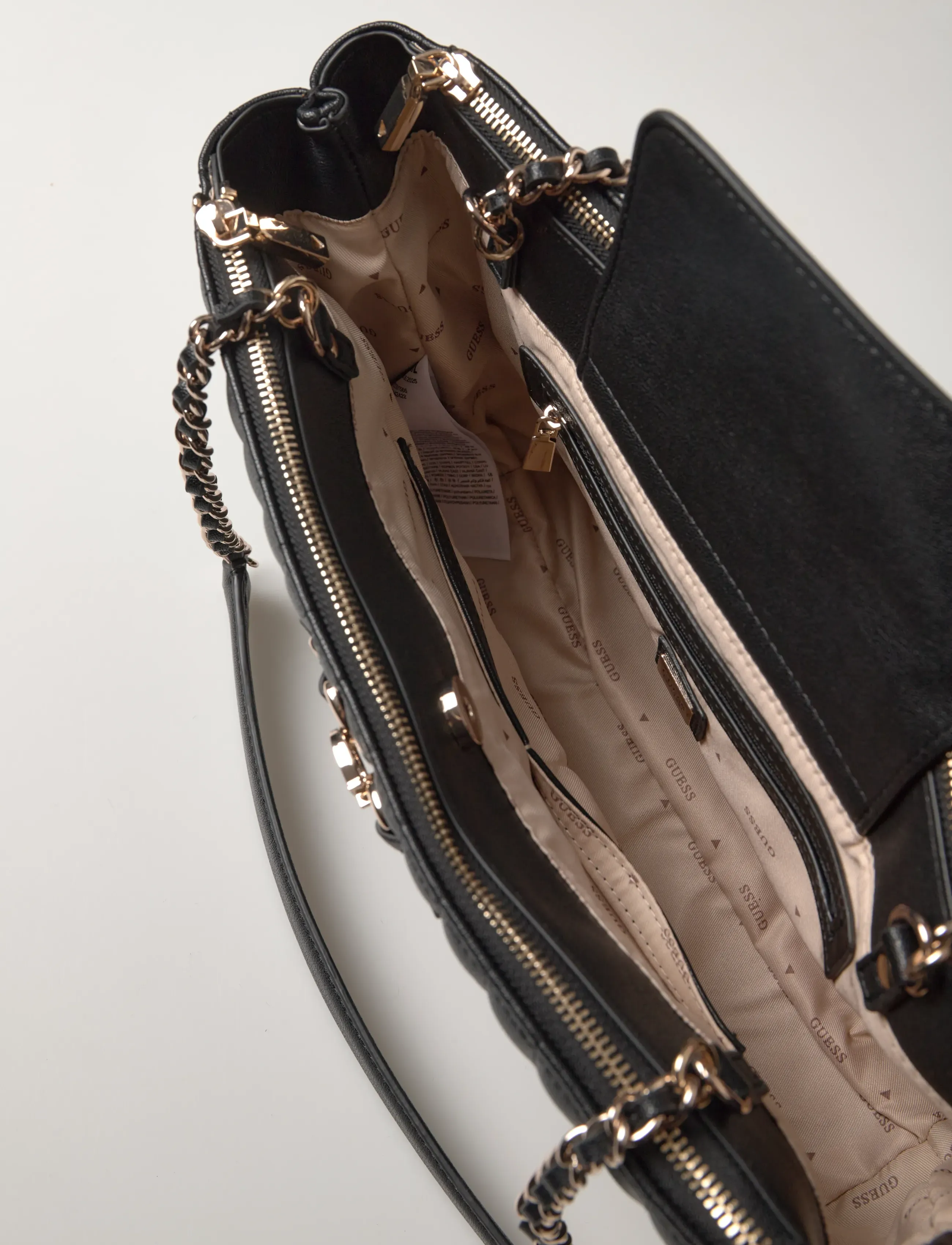 GUESS - NADIRA STATUS TOTE - aksessuaarid - black - 4