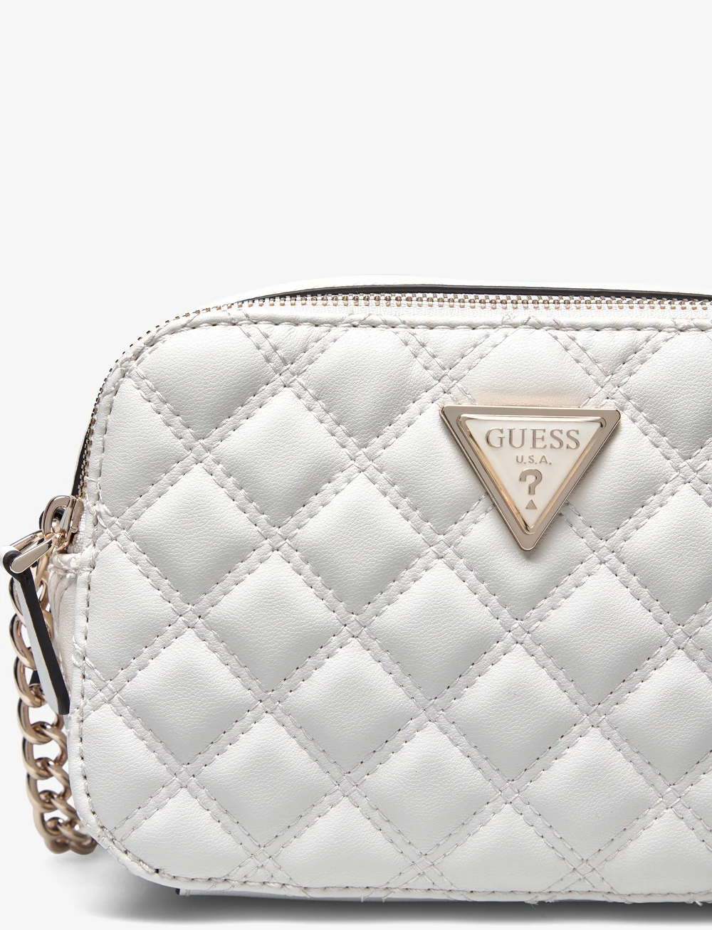 GUESS - GIULLY CAMERA BAG - crossbody bags - off white - 3