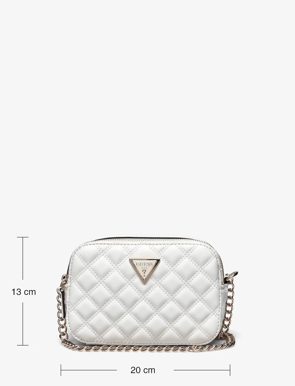 GUESS - GIULLY CAMERA BAG - crossbody bags - off white - 5