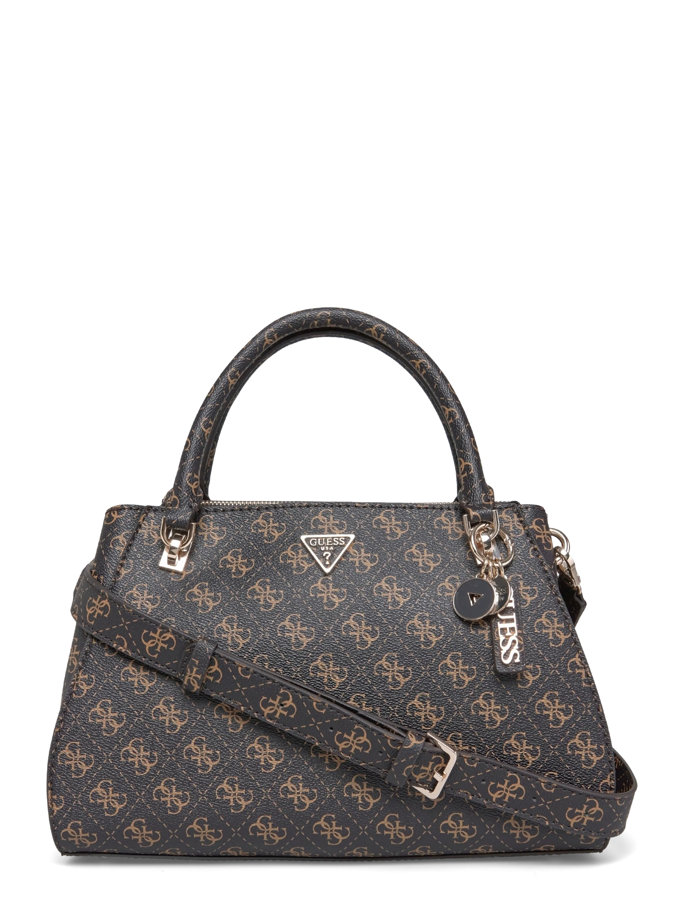 GUESS Noelle Ii Luxury Satchel, One Size, Bags, Braun - Top Handle Frauen