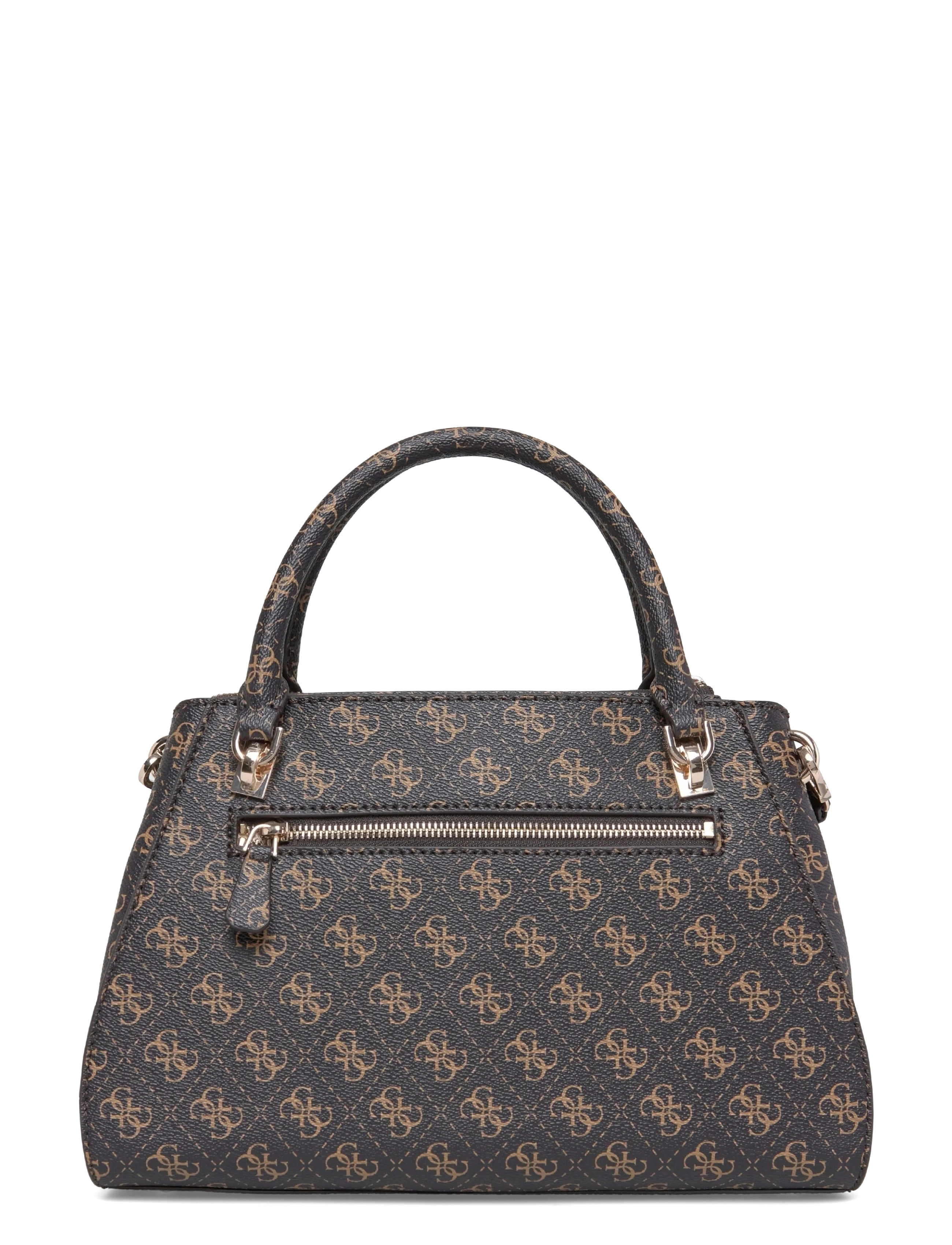GUESS - NOELLE II LUXURY SATCHEL - brown logo - 1