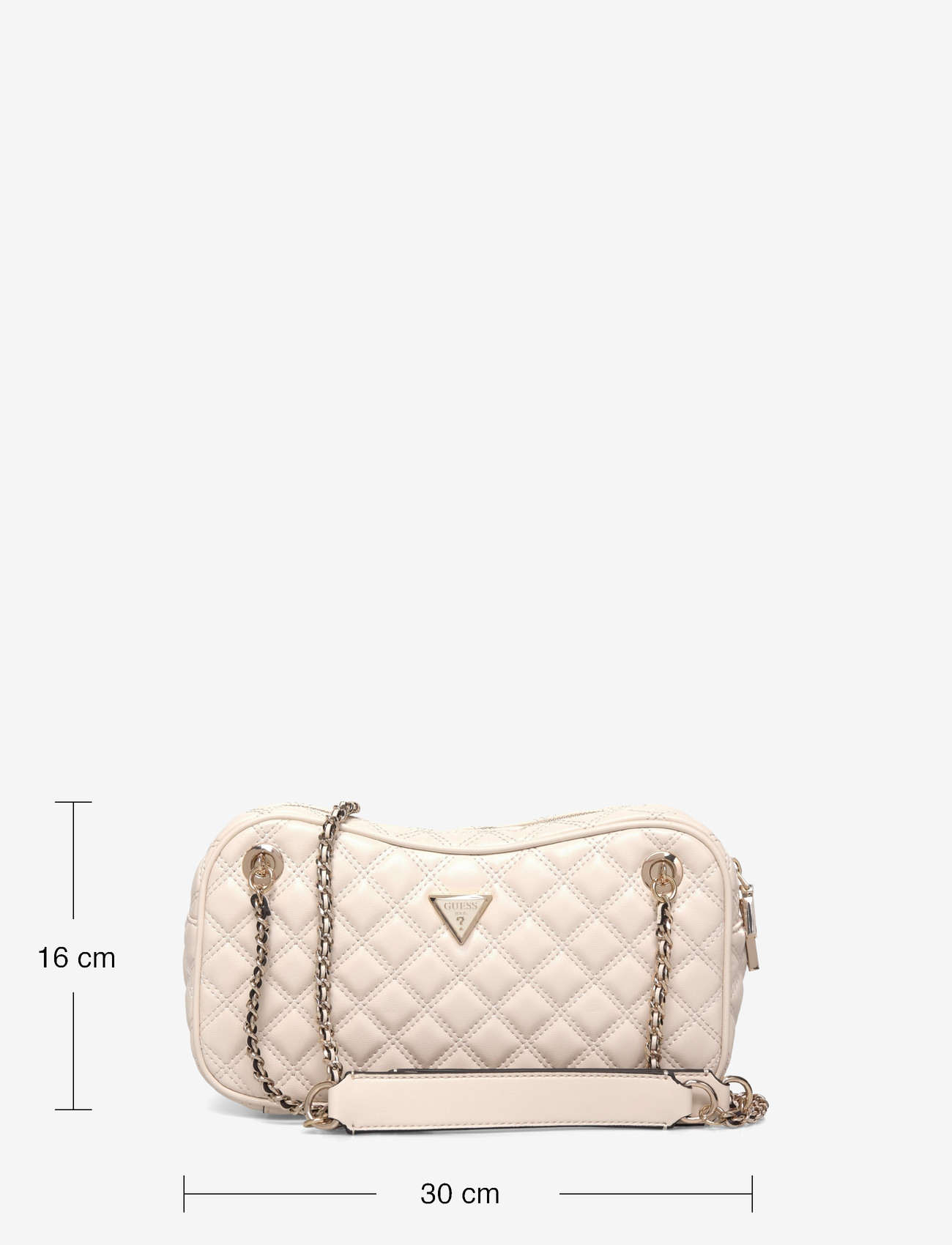 GUESS - GIULLY II SHOULDER SATCHEL - igapäevane stiil - bone - 3