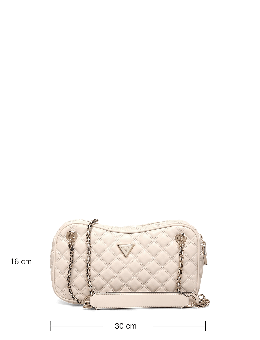 GUESS - GIULLY II SHOULDER SATCHEL - umhängetaschen - bone - 3