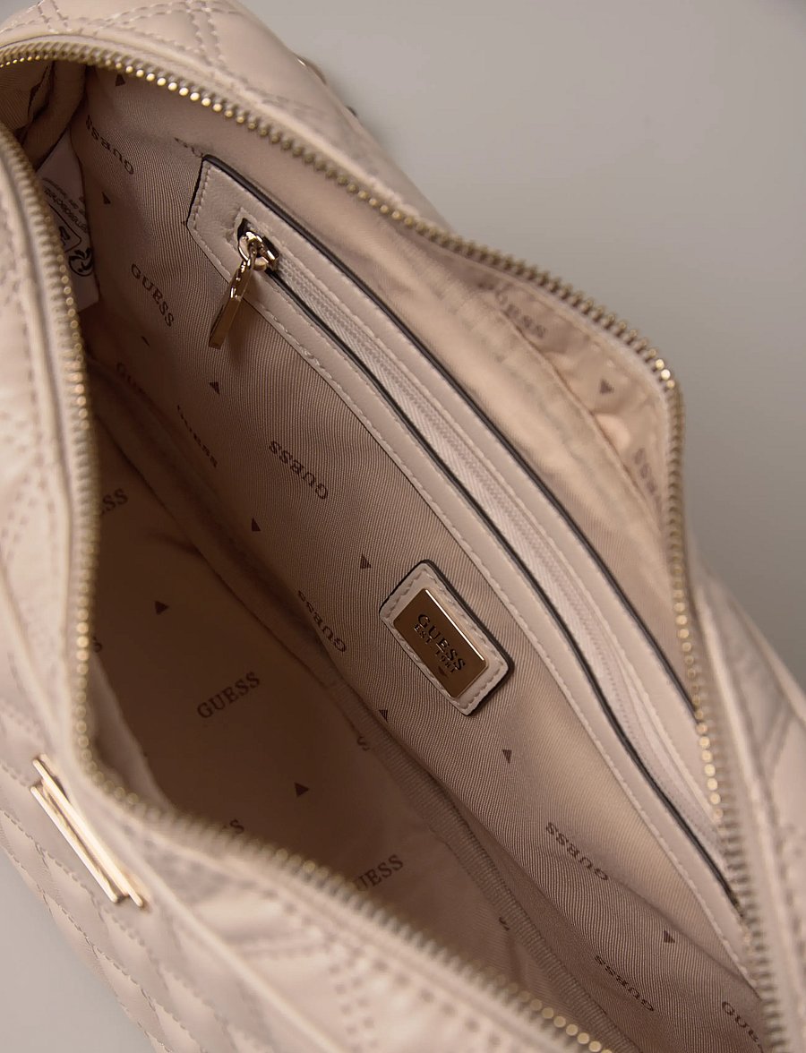 GUESS - GIULLY II SHOULDER SATCHEL - umhängetaschen - bone - 5