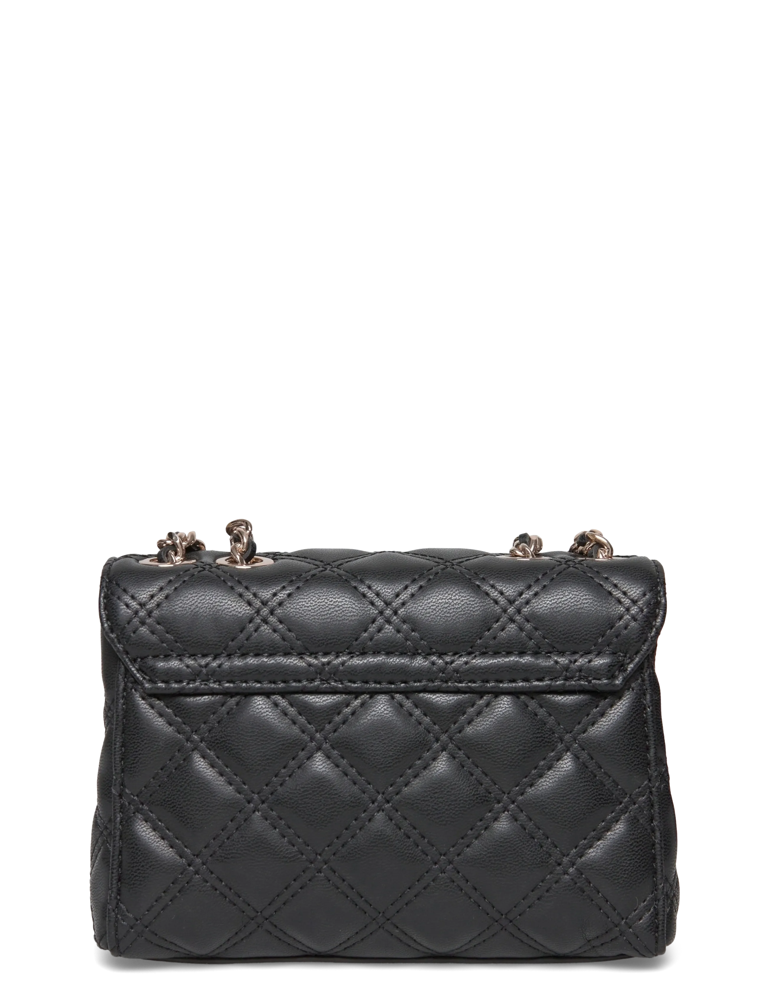 GUESS - GIULLY II MINI 2 COMP CVRT FLP - crossbody bags - black - 1
