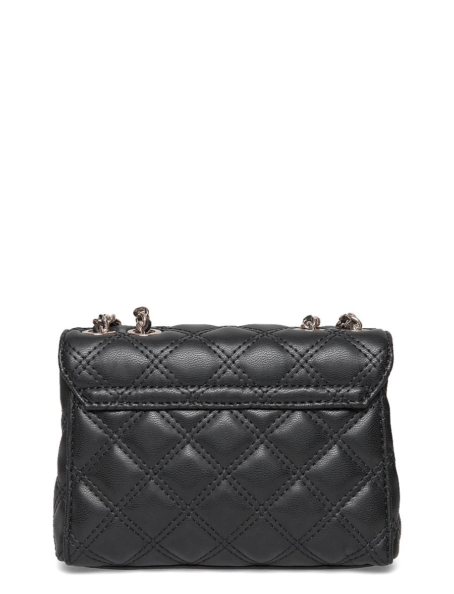 GUESS - GIULLY II MINI 2 COMP CVRT FLP - crossbody bags - black - 1