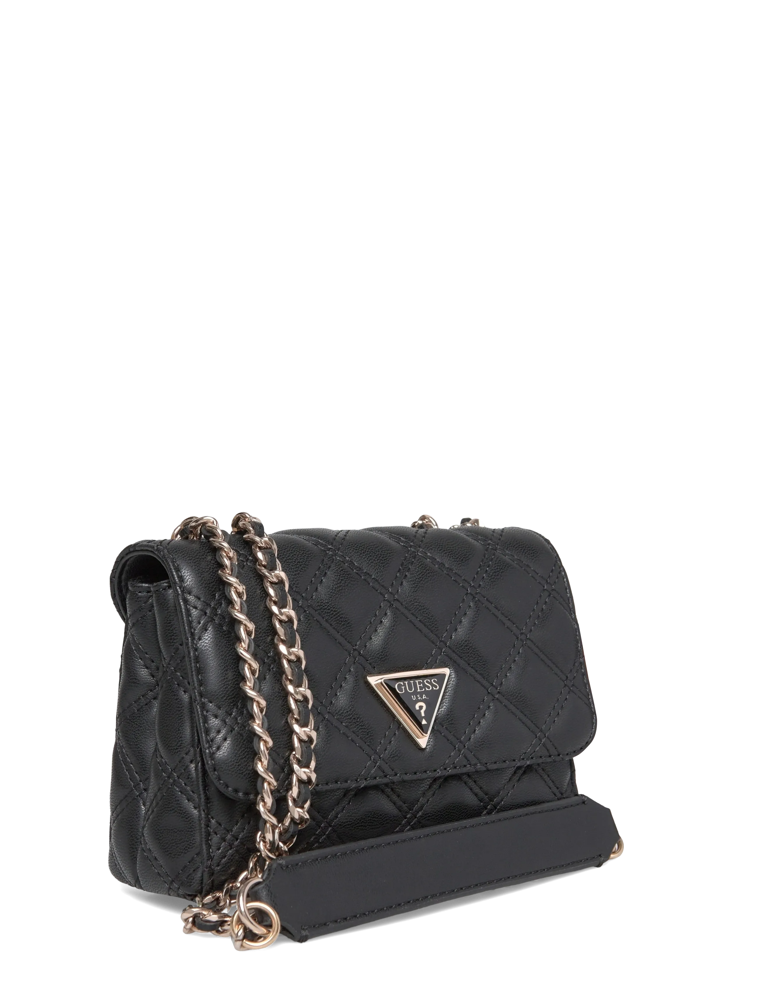 GUESS - GIULLY II MINI 2 COMP CVRT FLP - crossbody bags - black - 2