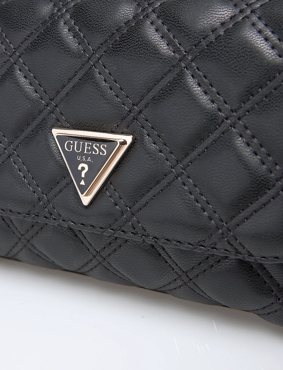 GUESS - GIULLY II MINI 2 COMP CVRT FLP - crossbody bags - black - 4