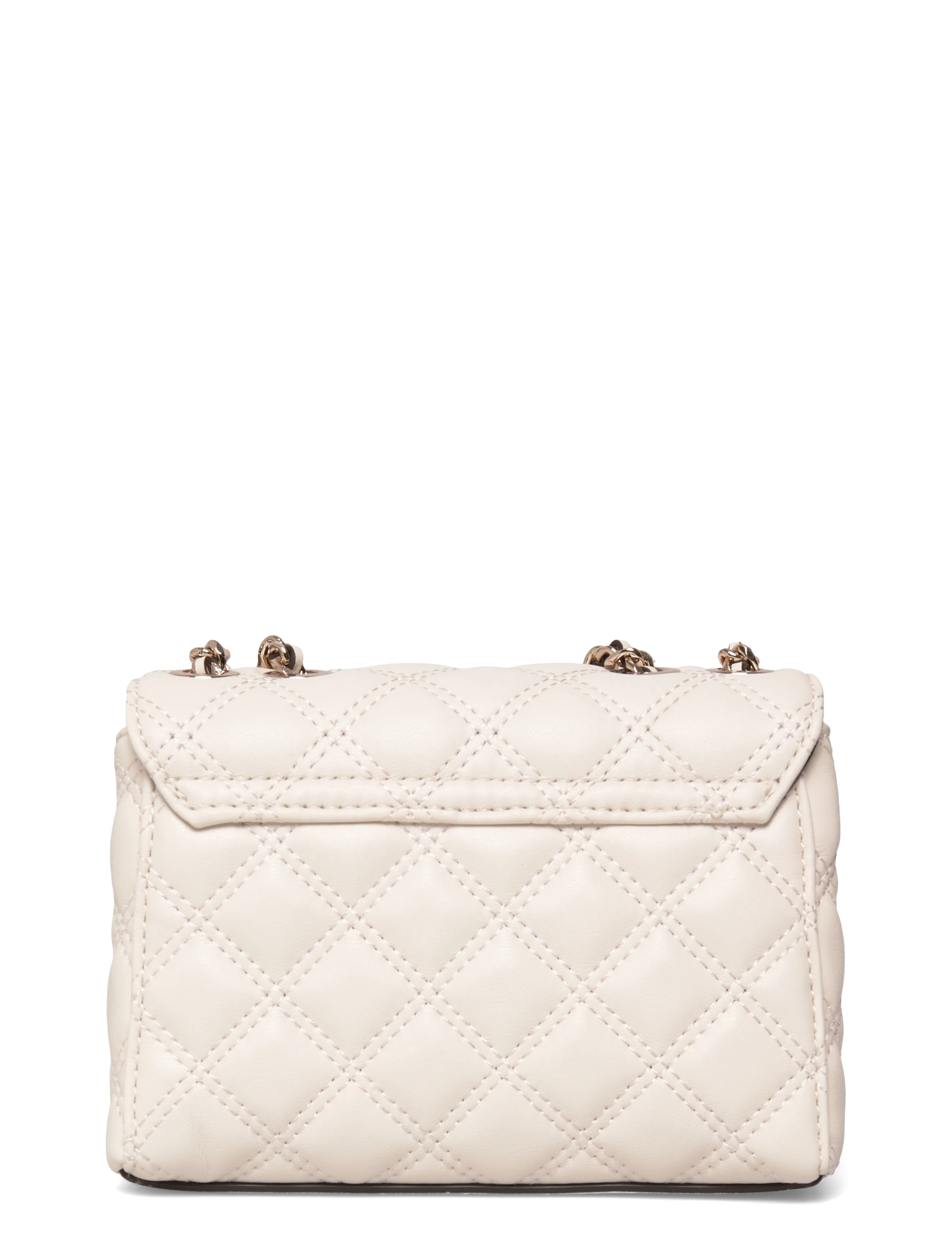 GUESS - GIULLY II MINI 2 COMP CVRT FLP - crossbody bags - off white - 1