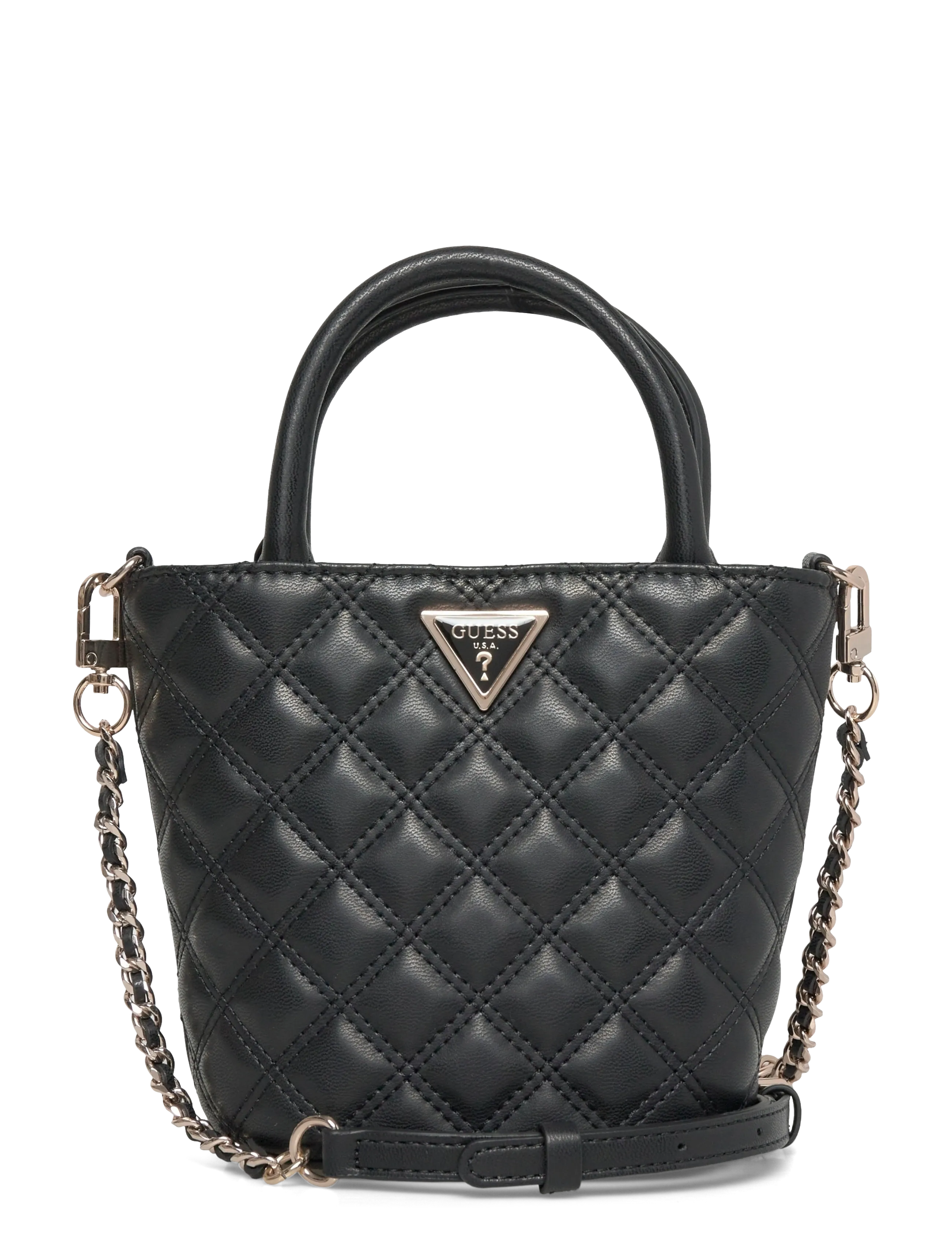 GUESS GIULLY II MINI TOTE - Handtassen - BLACK / black