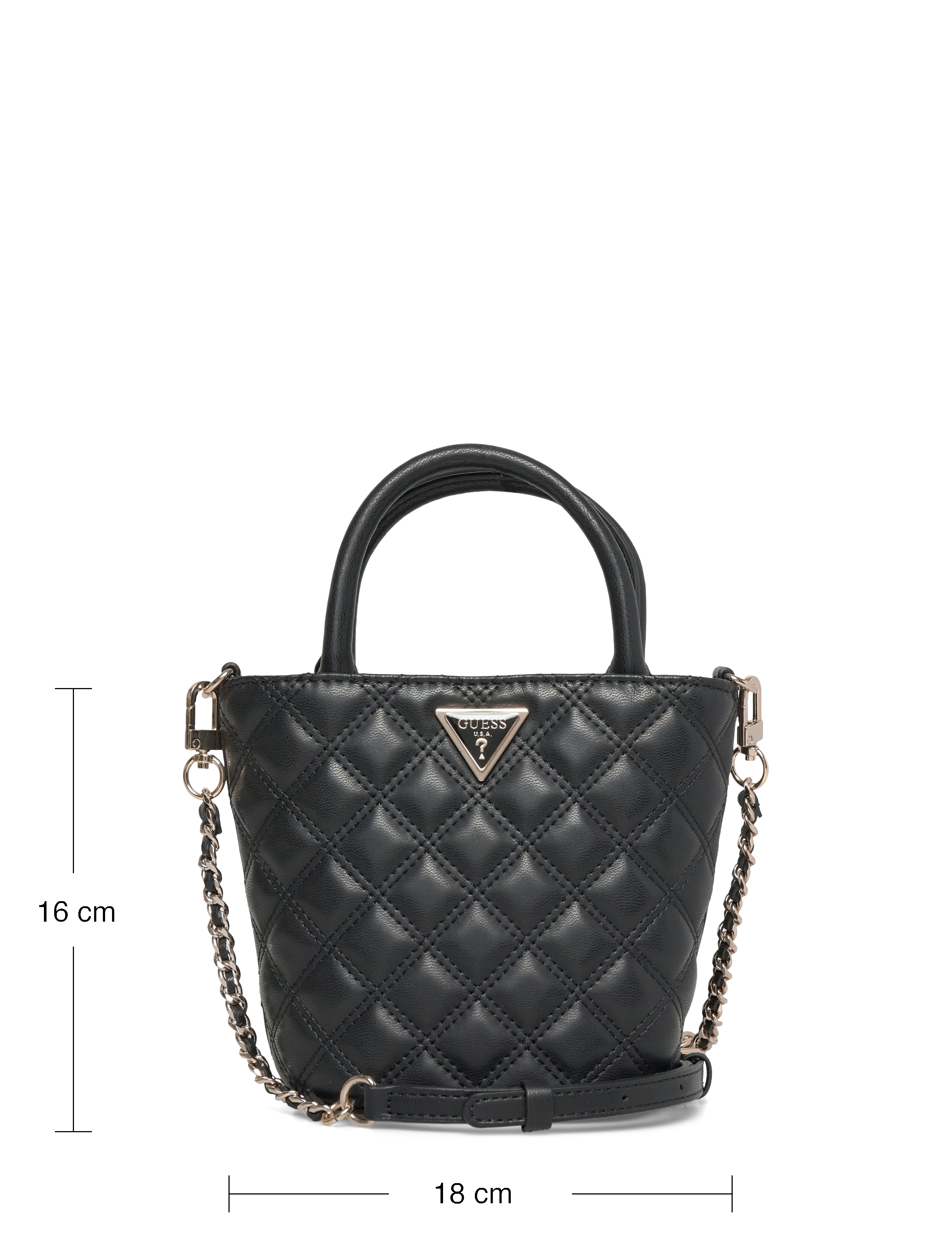 GUESS - GIULLY II MINI TOTE - crossbody bags - black - 3