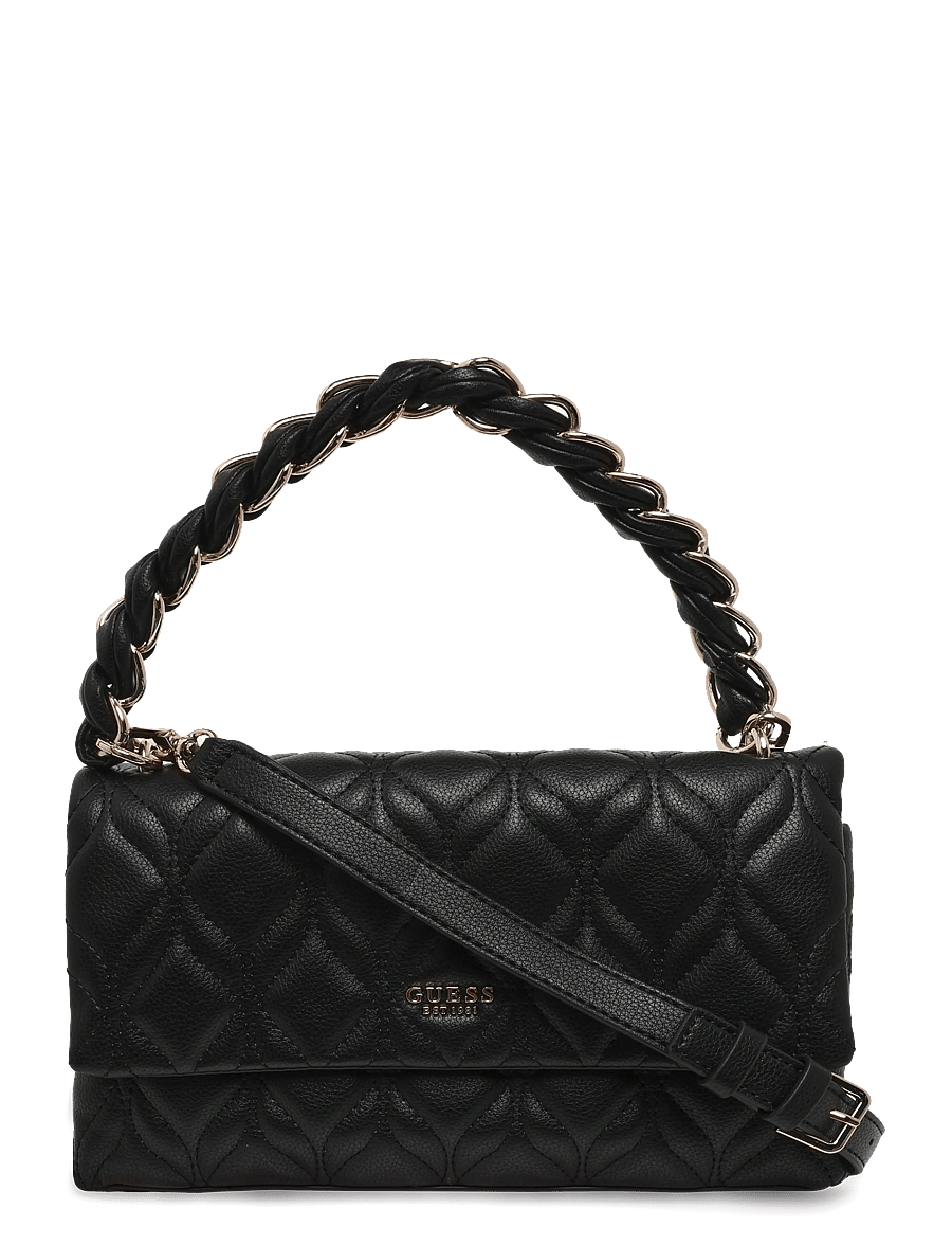 GUESS - MAXINE FLAP CROSSBODY - umhängetaschen - black - 0
