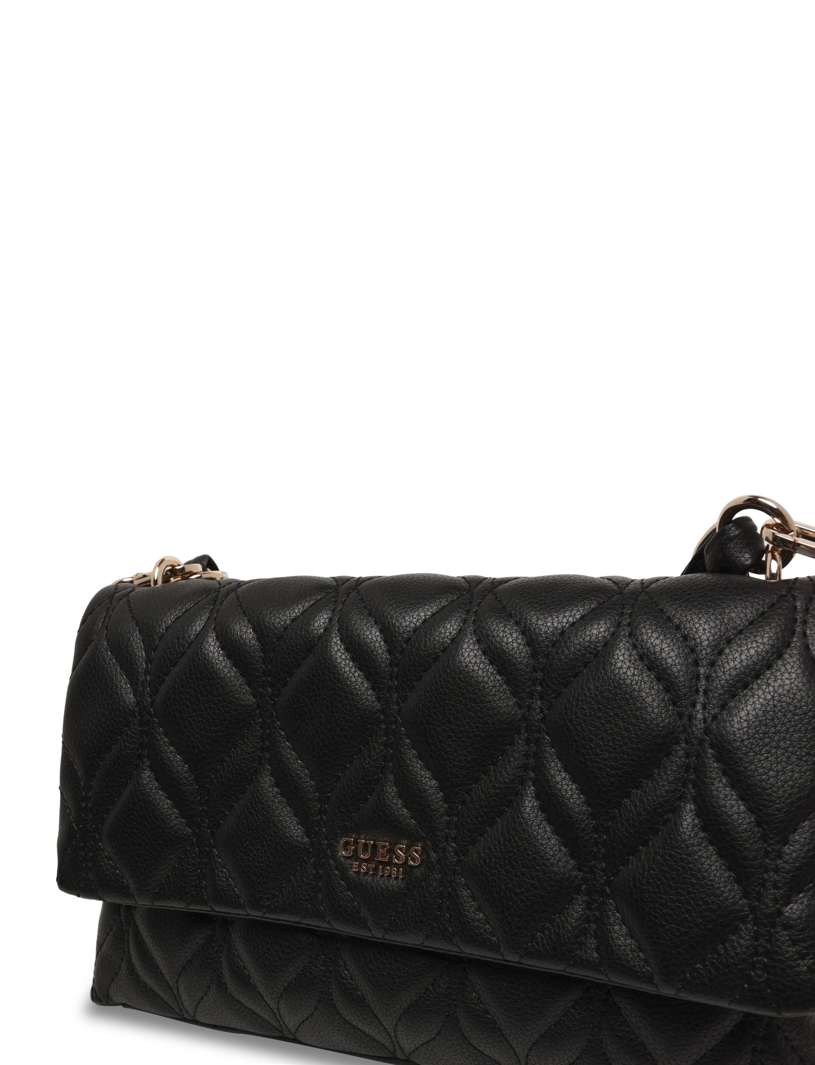 GUESS - MAXINE FLAP CROSSBODY - umhängetaschen - black - 2