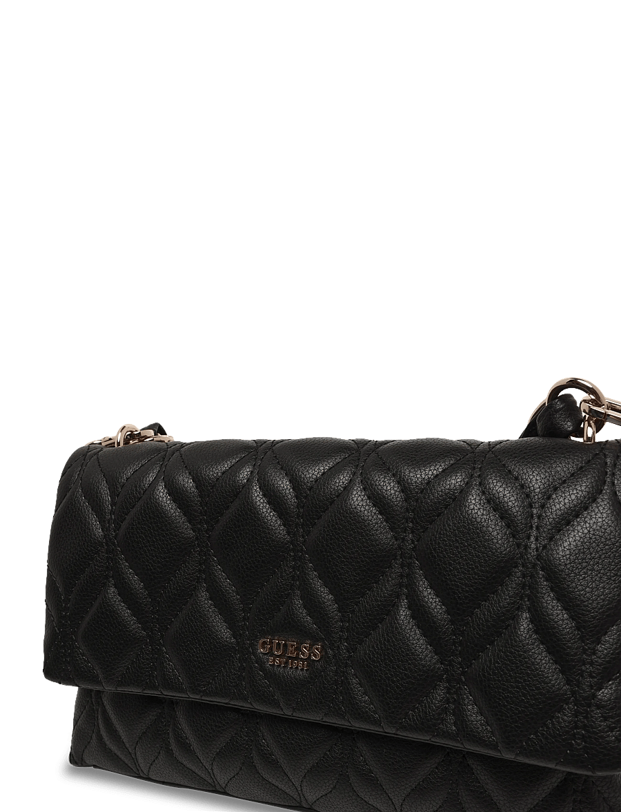 GUESS - MAXINE FLAP CROSSBODY - umhängetaschen - black - 2