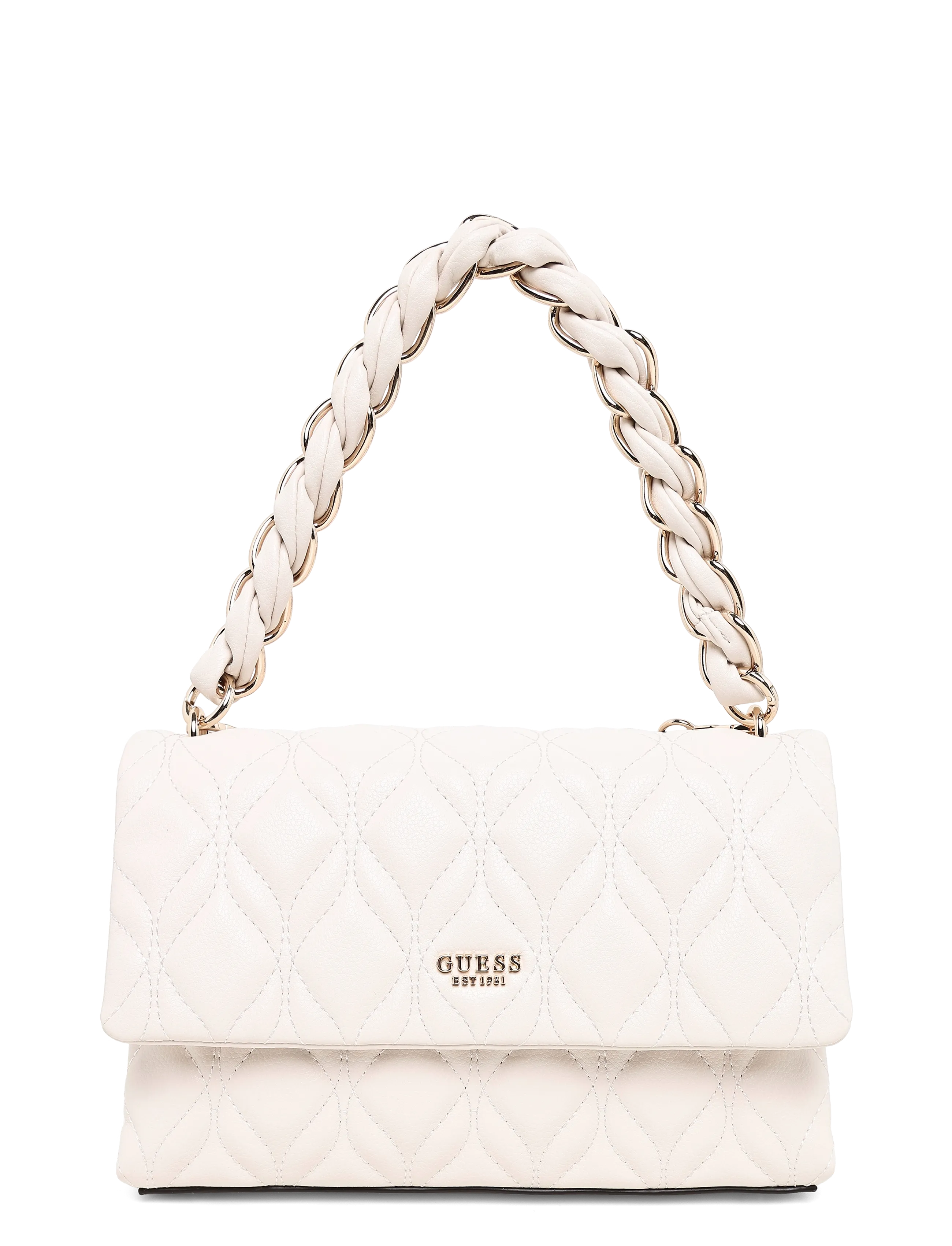 GUESS Maxine Flap Crossbody, One Size, Bags, Creme - Crossbody Frauen