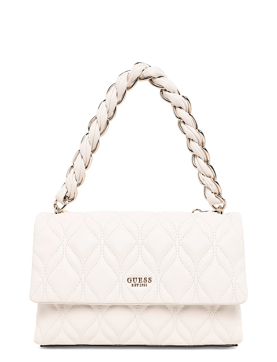 GUESS - MAXINE FLAP CROSSBODY - Üleõlakotid - off white - 0