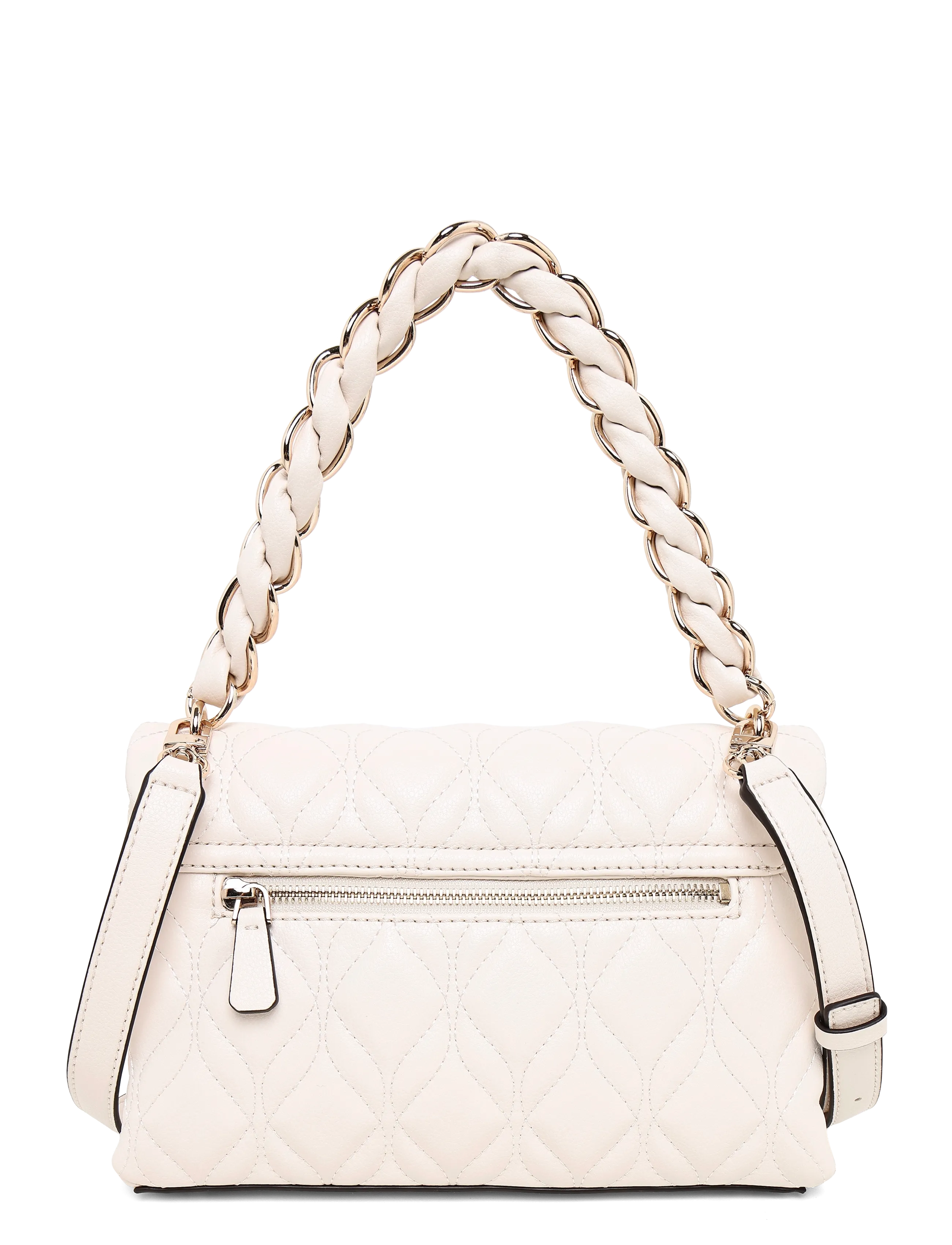 GUESS - MAXINE FLAP CROSSBODY - Üleõlakotid - off white - 1