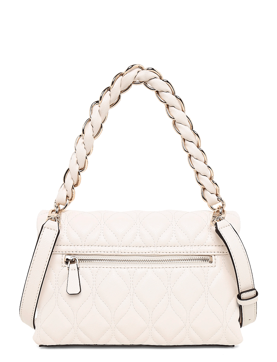 GUESS - MAXINE FLAP CROSSBODY - Üleõlakotid - off white - 1