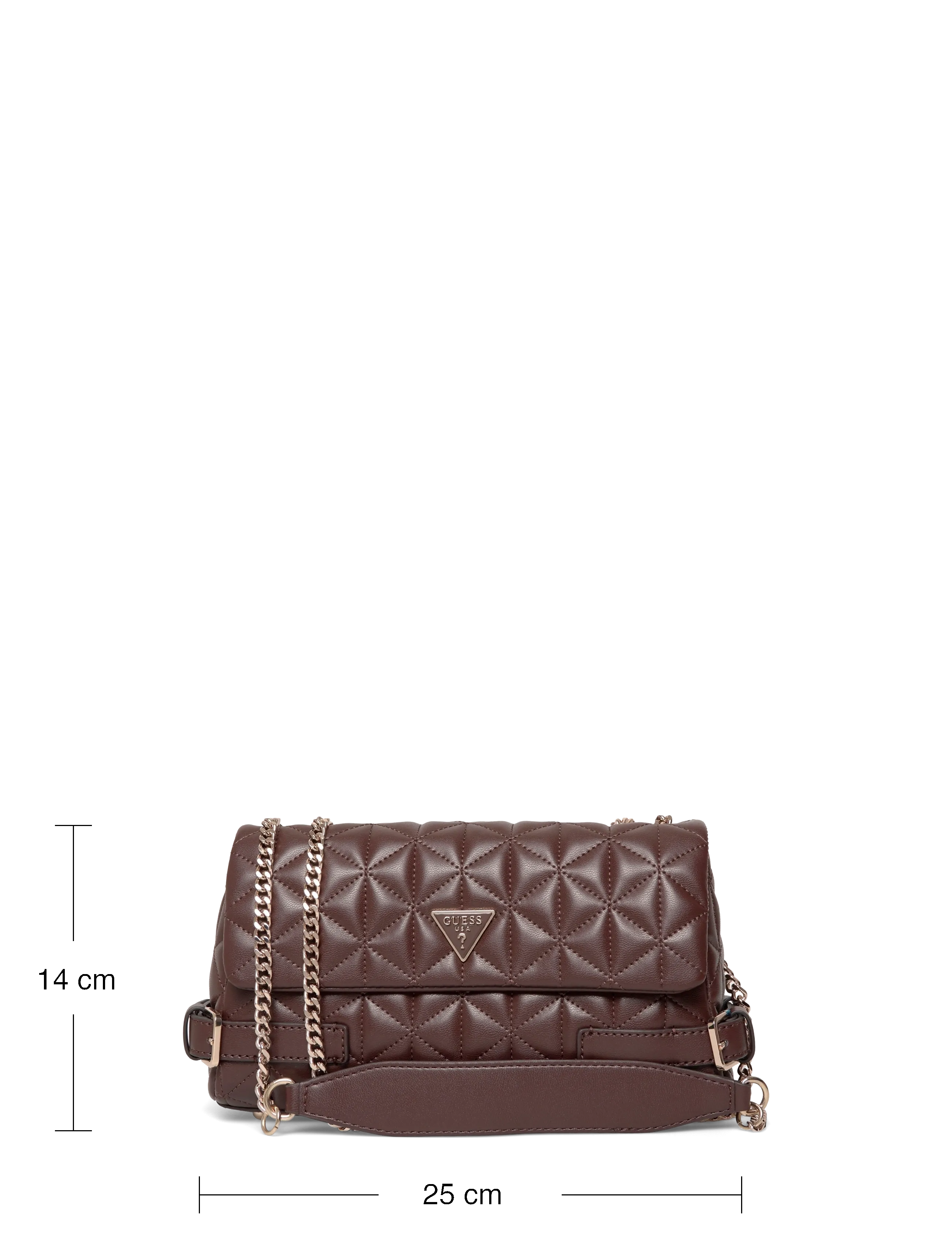 GUESS - PAISLEIGH CNVRTBLE XBODY FLAP - alltags-style - espresso - 3