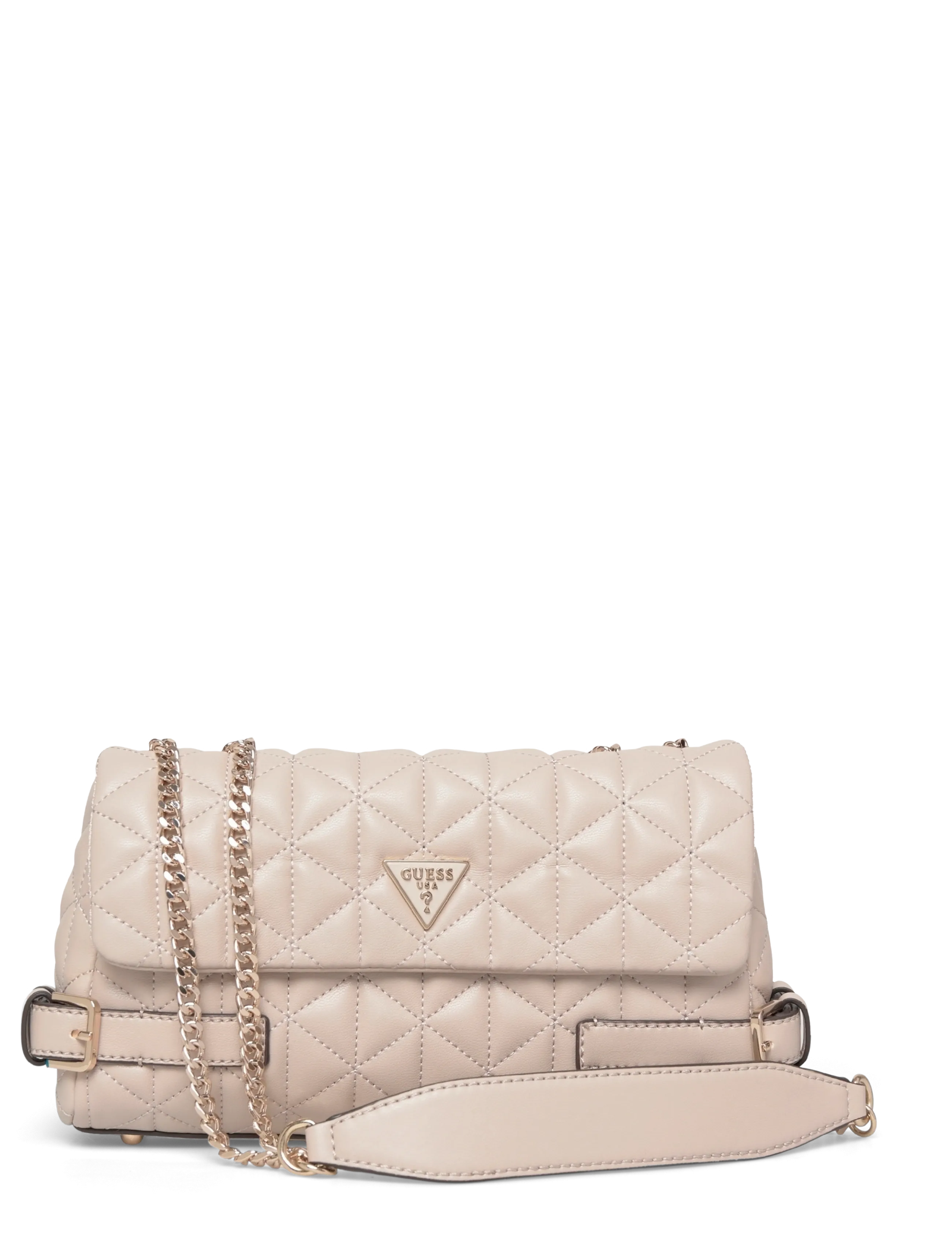 GUESS Paisleigh Cnvrtble Xbody Flap, One Size, Bags, Beige - Top Handle Frauen