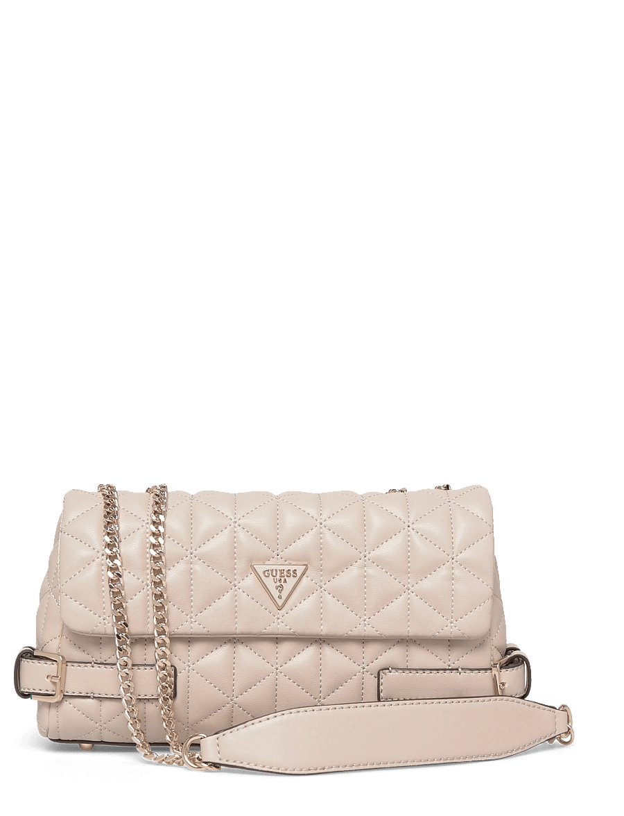 GUESS - PAISLEIGH CNVRTBLE XBODY FLAP - umhängetaschen - light taupe - 0