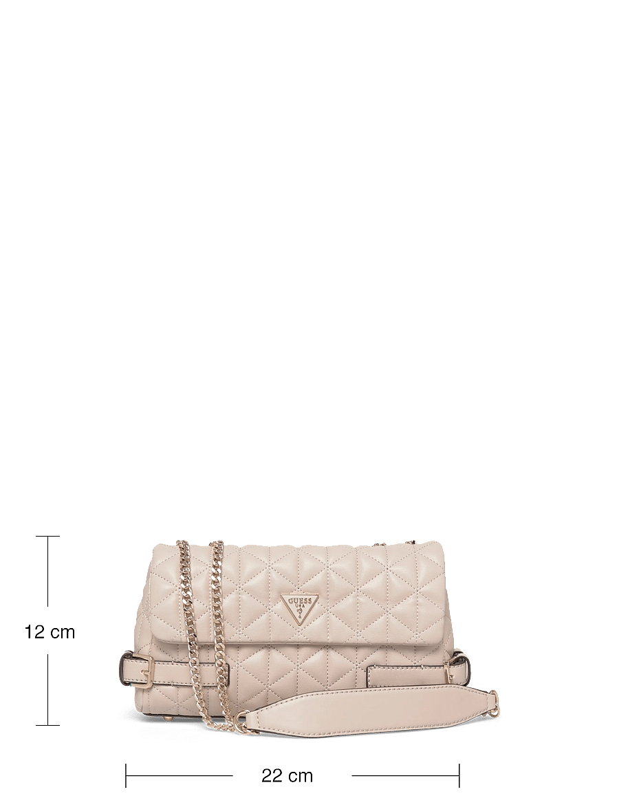 GUESS - PAISLEIGH CNVRTBLE XBODY FLAP - umhängetaschen - light taupe - 3