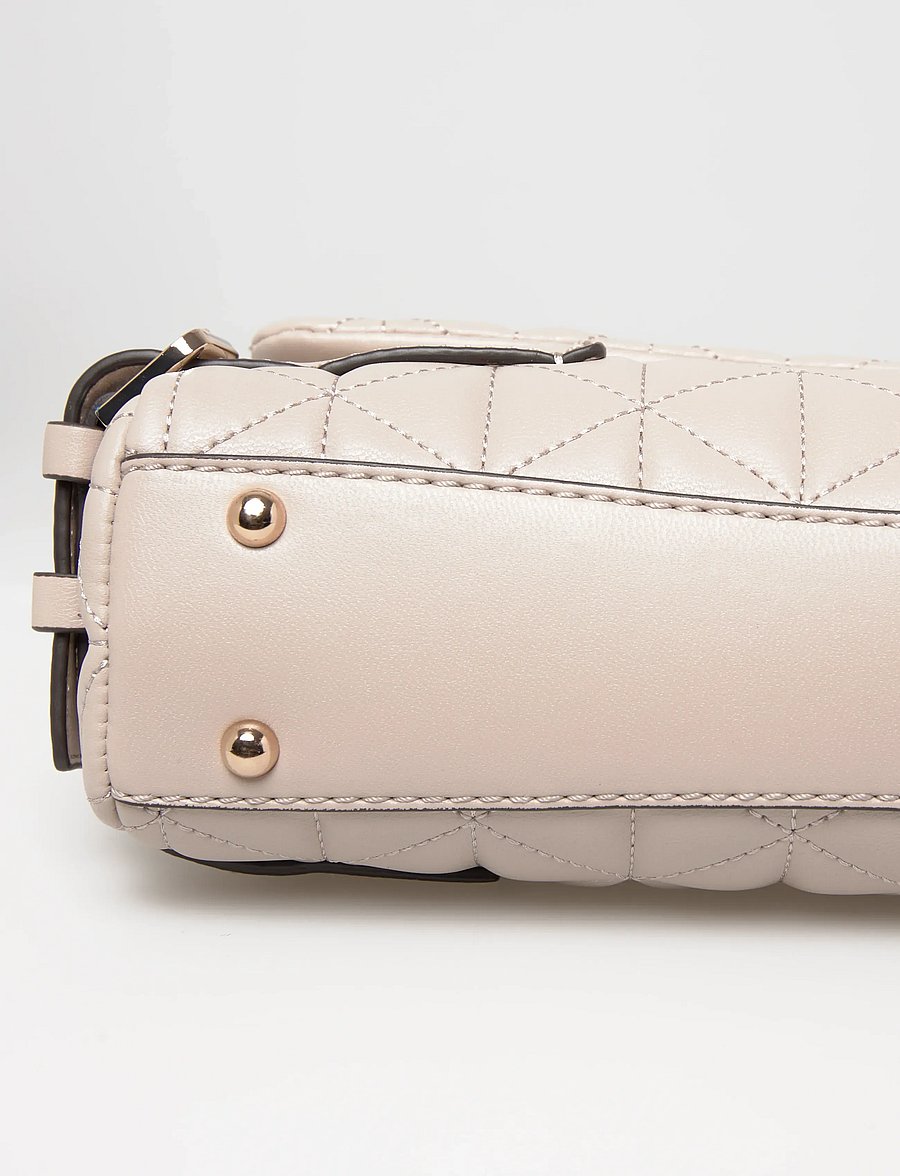GUESS - PAISLEIGH CNVRTBLE XBODY FLAP - umhängetaschen - light taupe - 5
