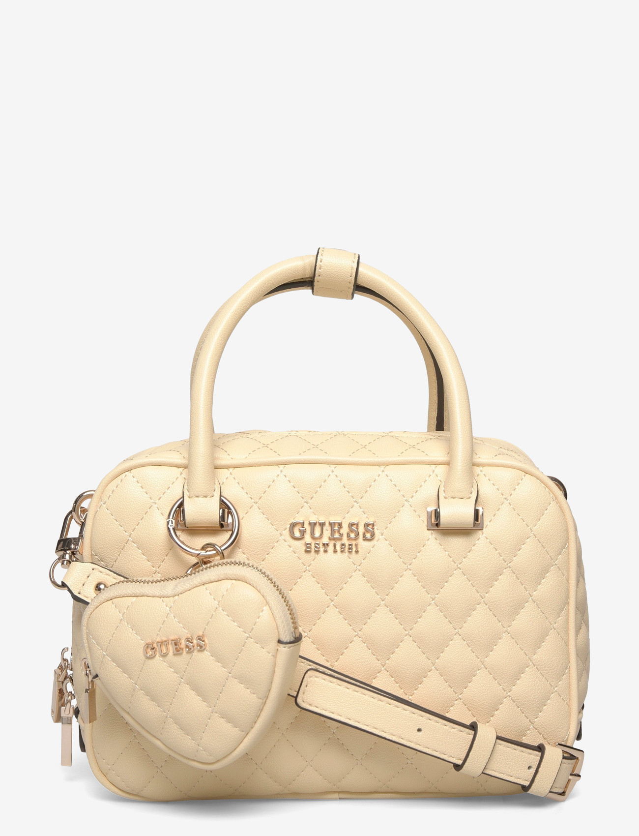 GUESS - ATABEY BOX SATCHEL - alltags-style - yellow - 0