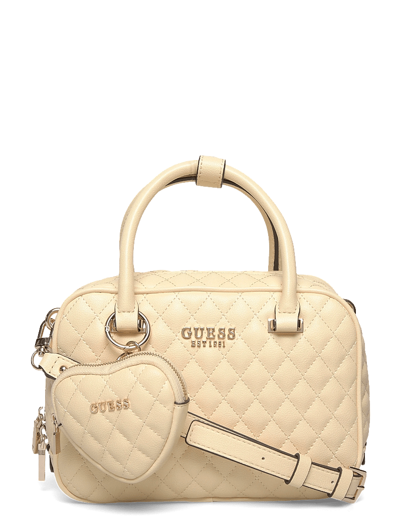 GUESS - ATABEY BOX SATCHEL - alltags-style - yellow - 0