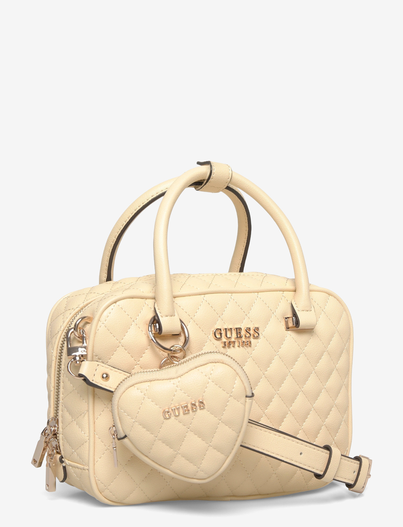 GUESS - ATABEY BOX SATCHEL - alltags-style - yellow - 2