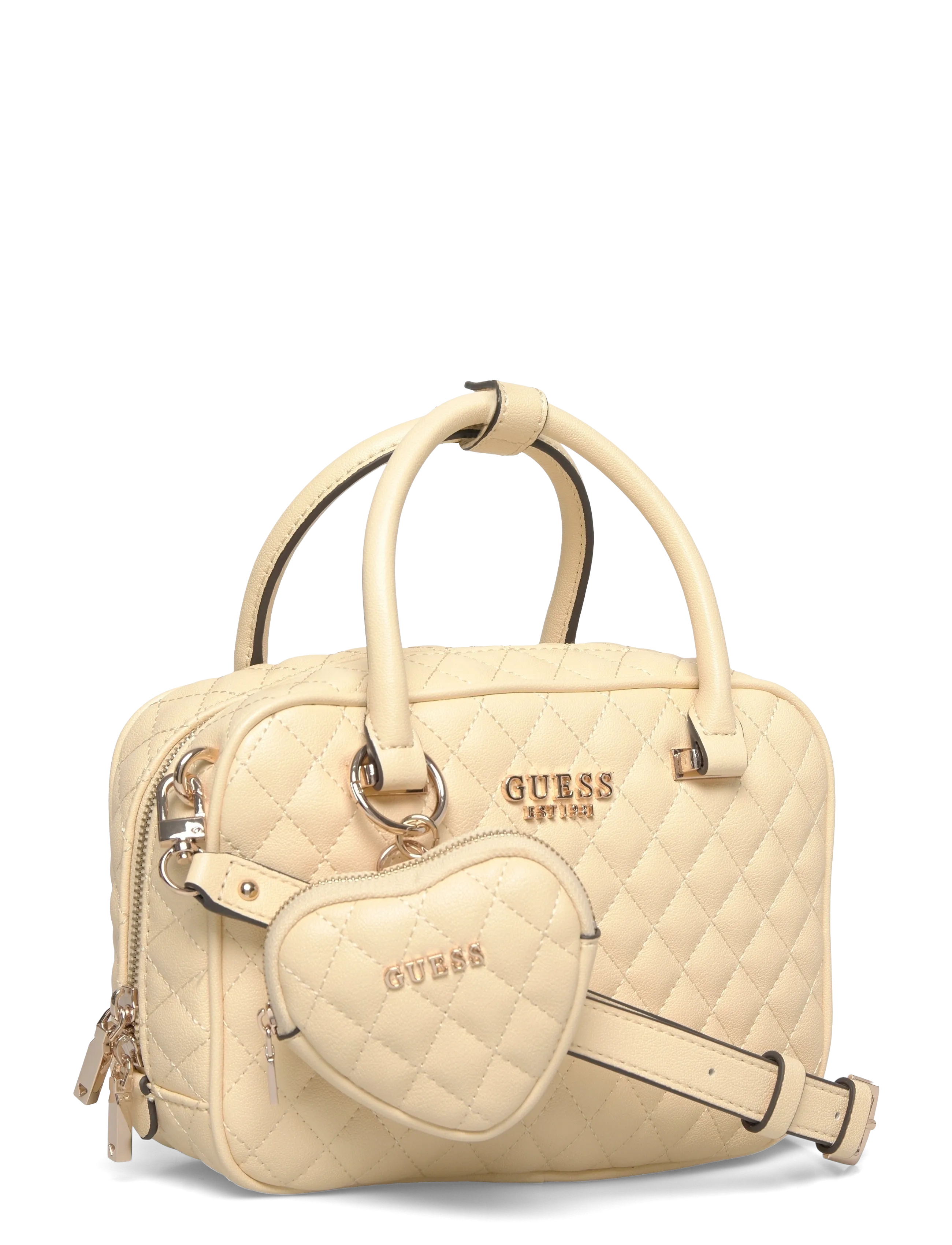 GUESS - ATABEY BOX SATCHEL - arkityyli - yellow - 2