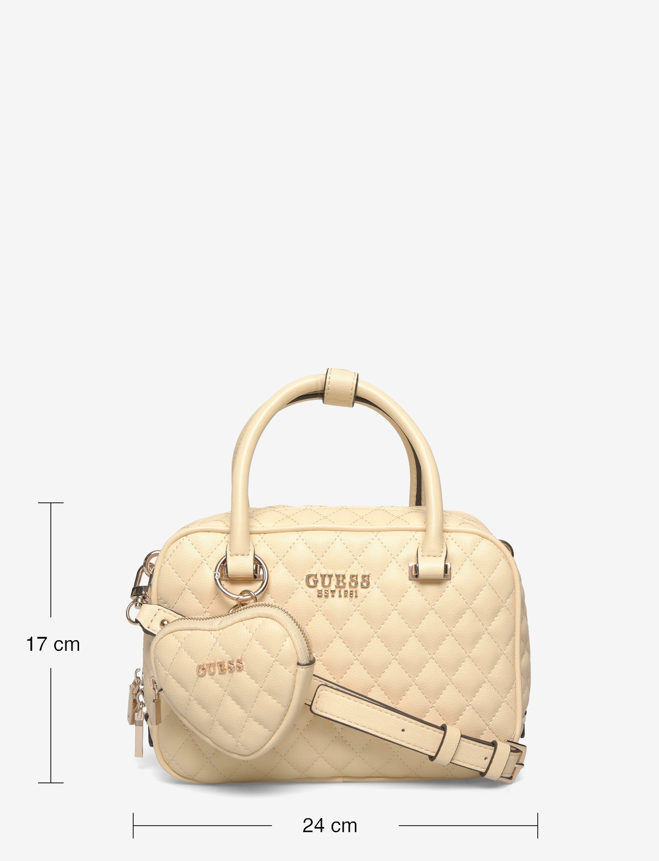 GUESS - ATABEY BOX SATCHEL - alltags-style - yellow - 3
