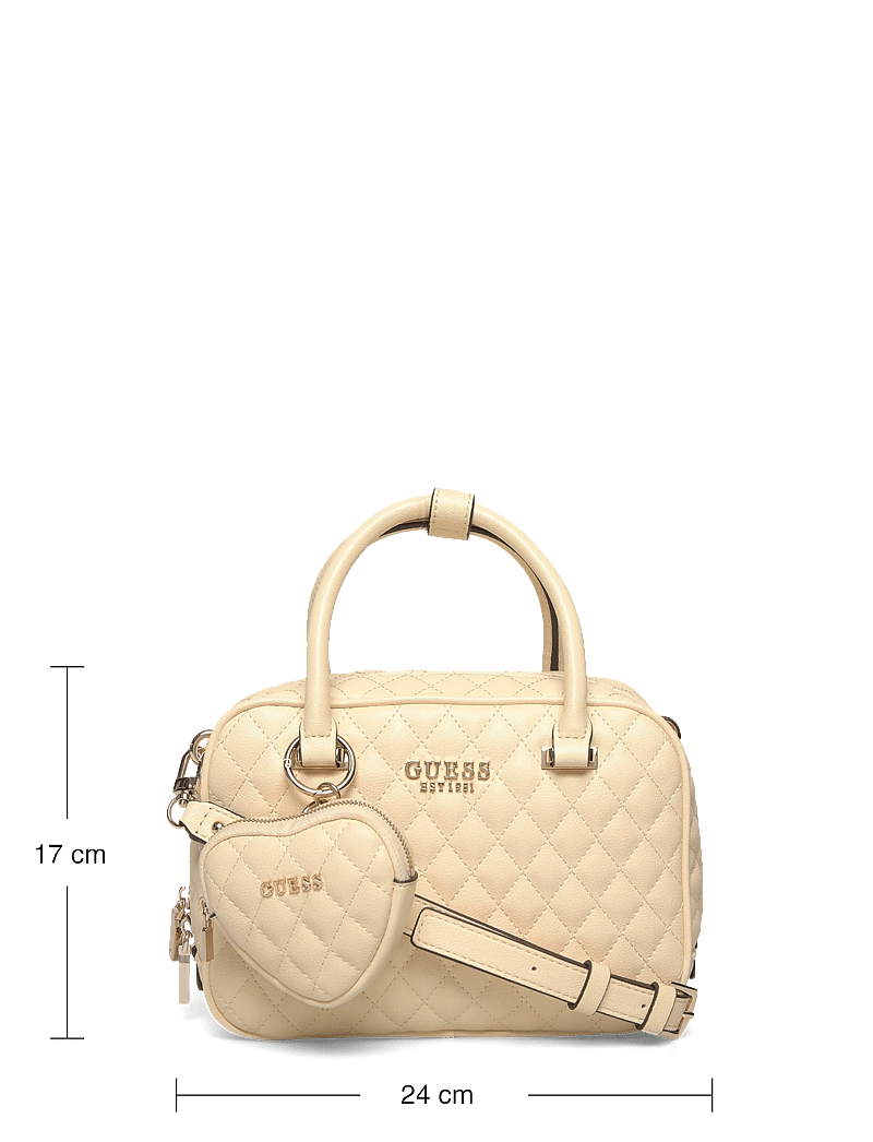 GUESS - ATABEY BOX SATCHEL - alltags-style - yellow - 3