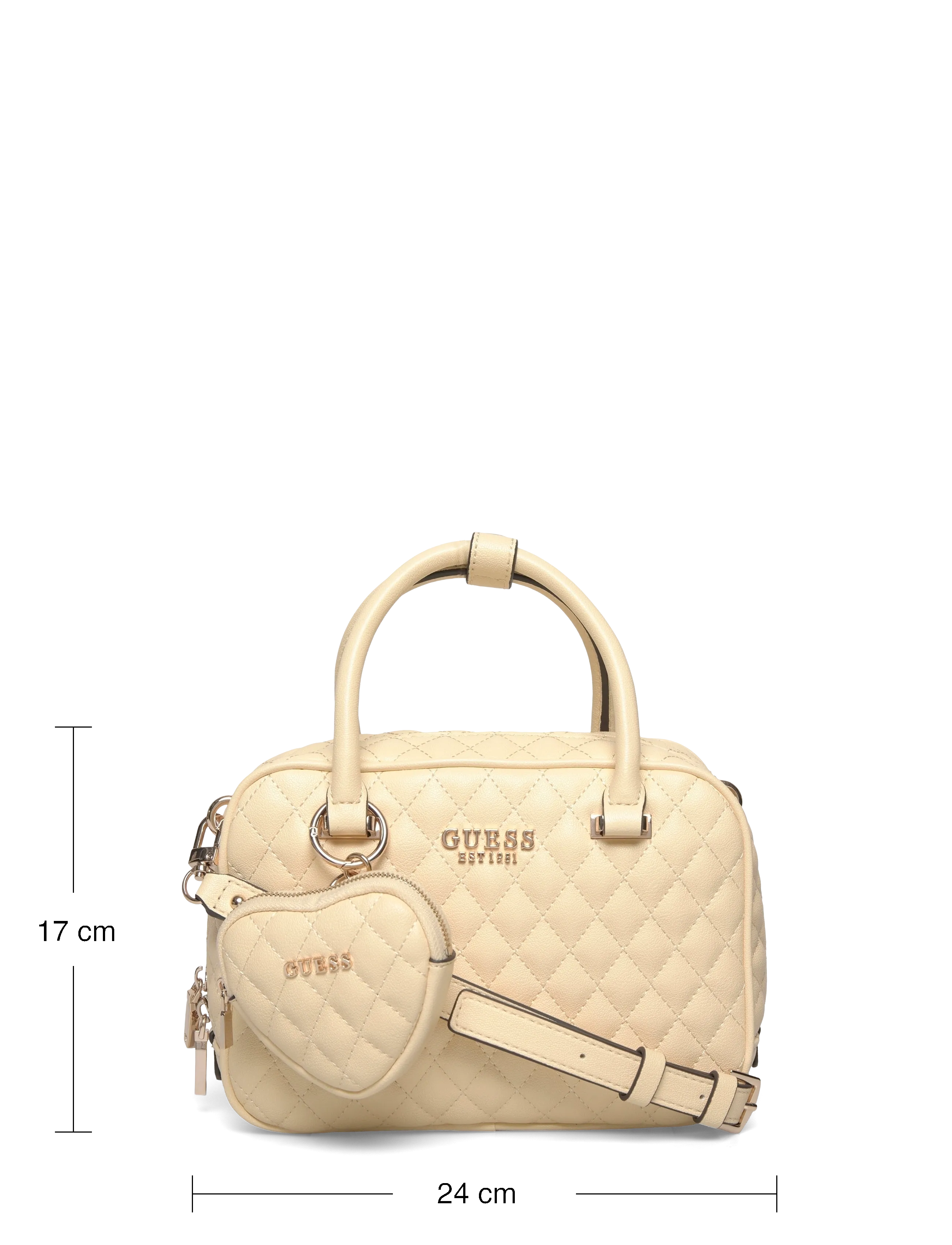 GUESS - ATABEY BOX SATCHEL - arkityyli - yellow - 3