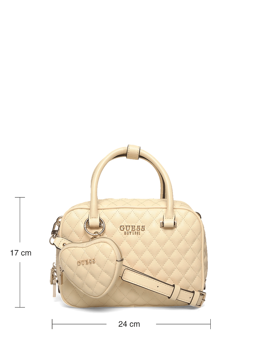GUESS - ATABEY BOX SATCHEL - arkityyli - yellow - 3