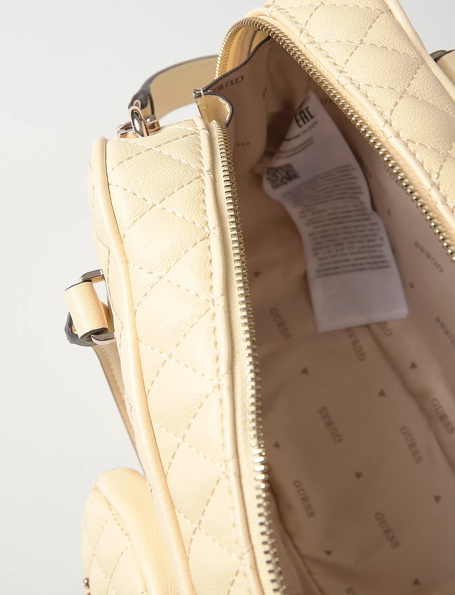 GUESS - ATABEY BOX SATCHEL - arkityyli - yellow - 5