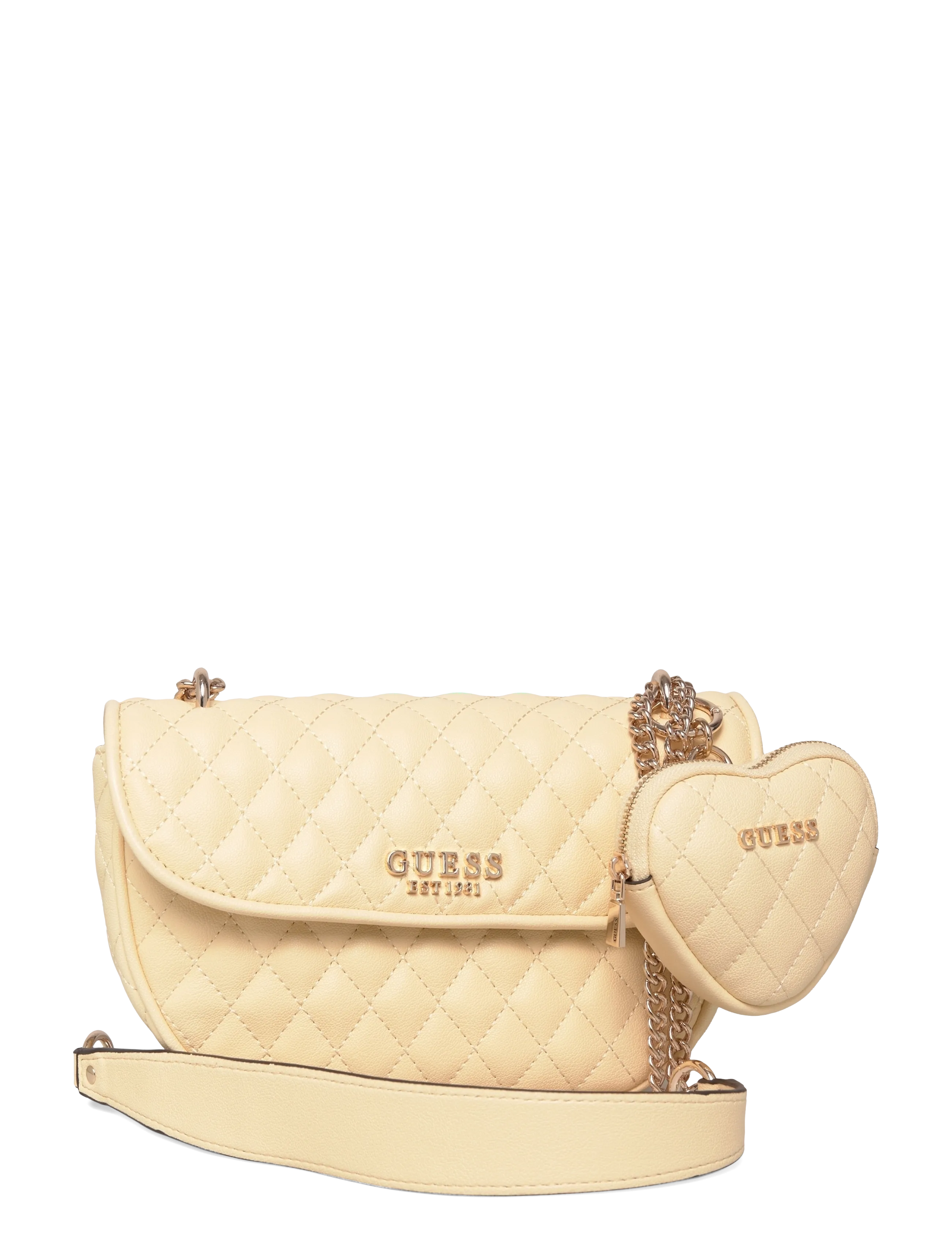 GUESS Atabey Convertible Xbody Flap, One Size, Yellow, Tasker > Crossbody-Tasker, Dame