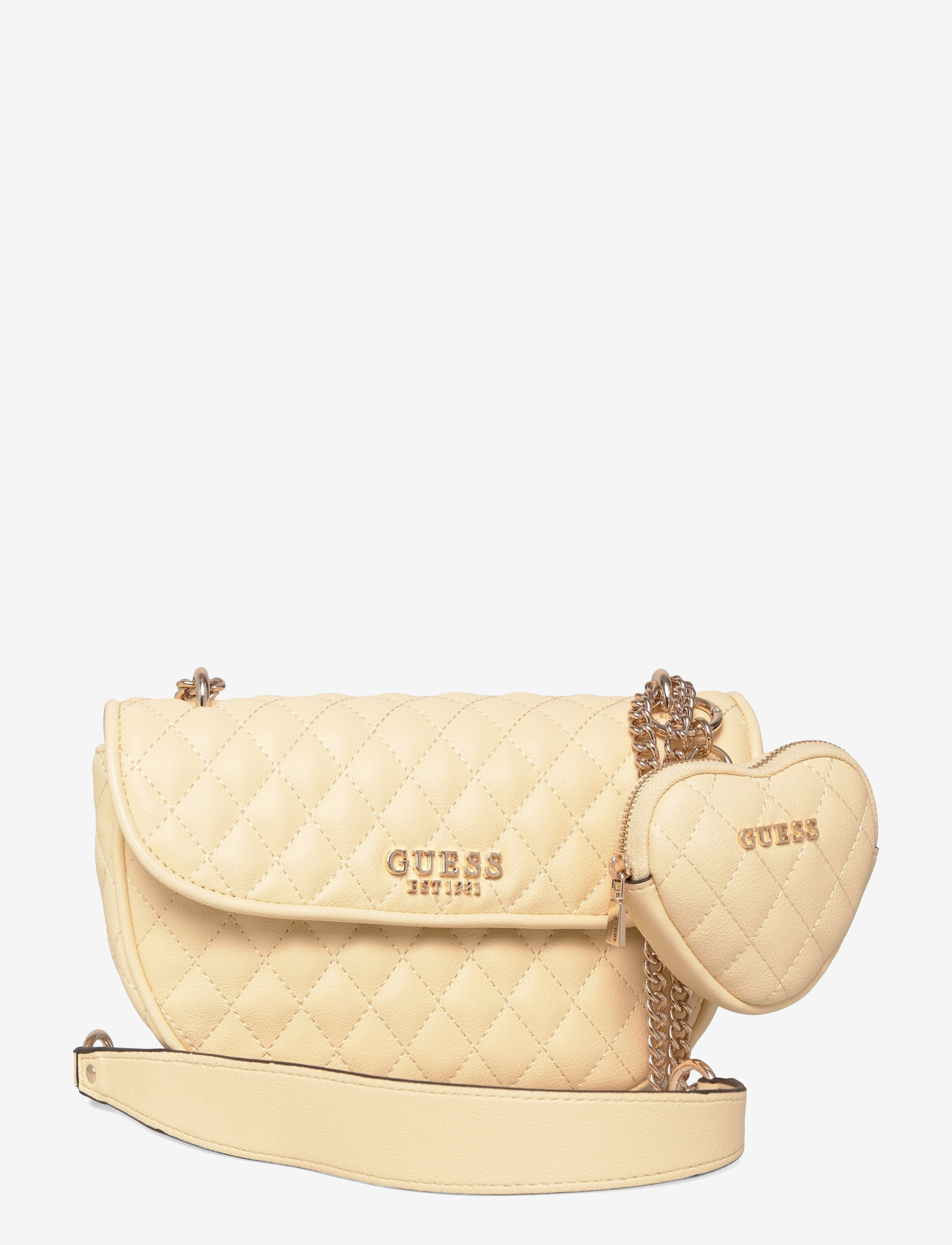 GUESS - ATABEY CONVERTIBLE XBODY FLAP - crossbody bags - yellow - 0