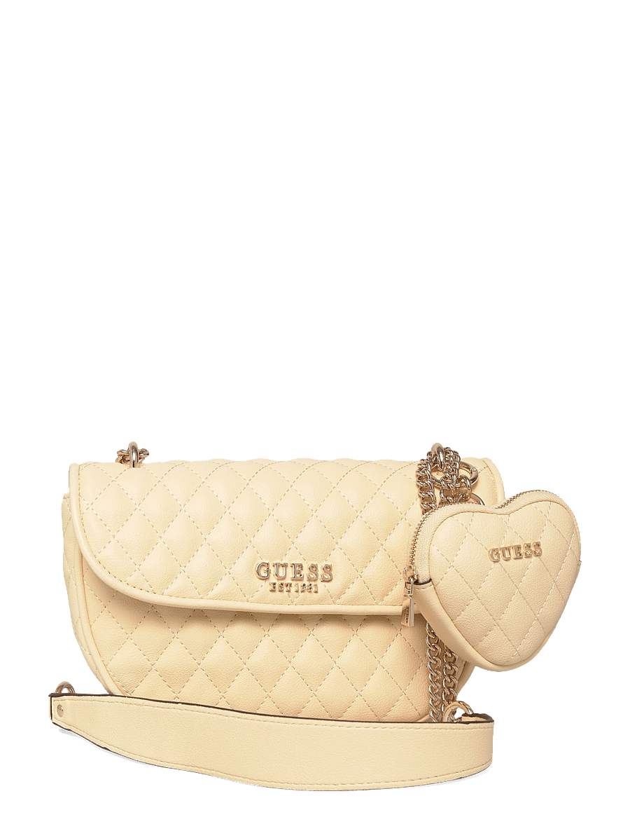 GUESS - ATABEY CONVERTIBLE XBODY FLAP - crossbody bags - yellow - 0