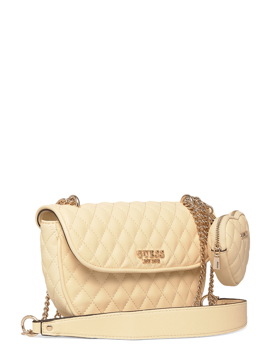 GUESS - ATABEY CONVERTIBLE XBODY FLAP - crossbody bags - yellow - 2