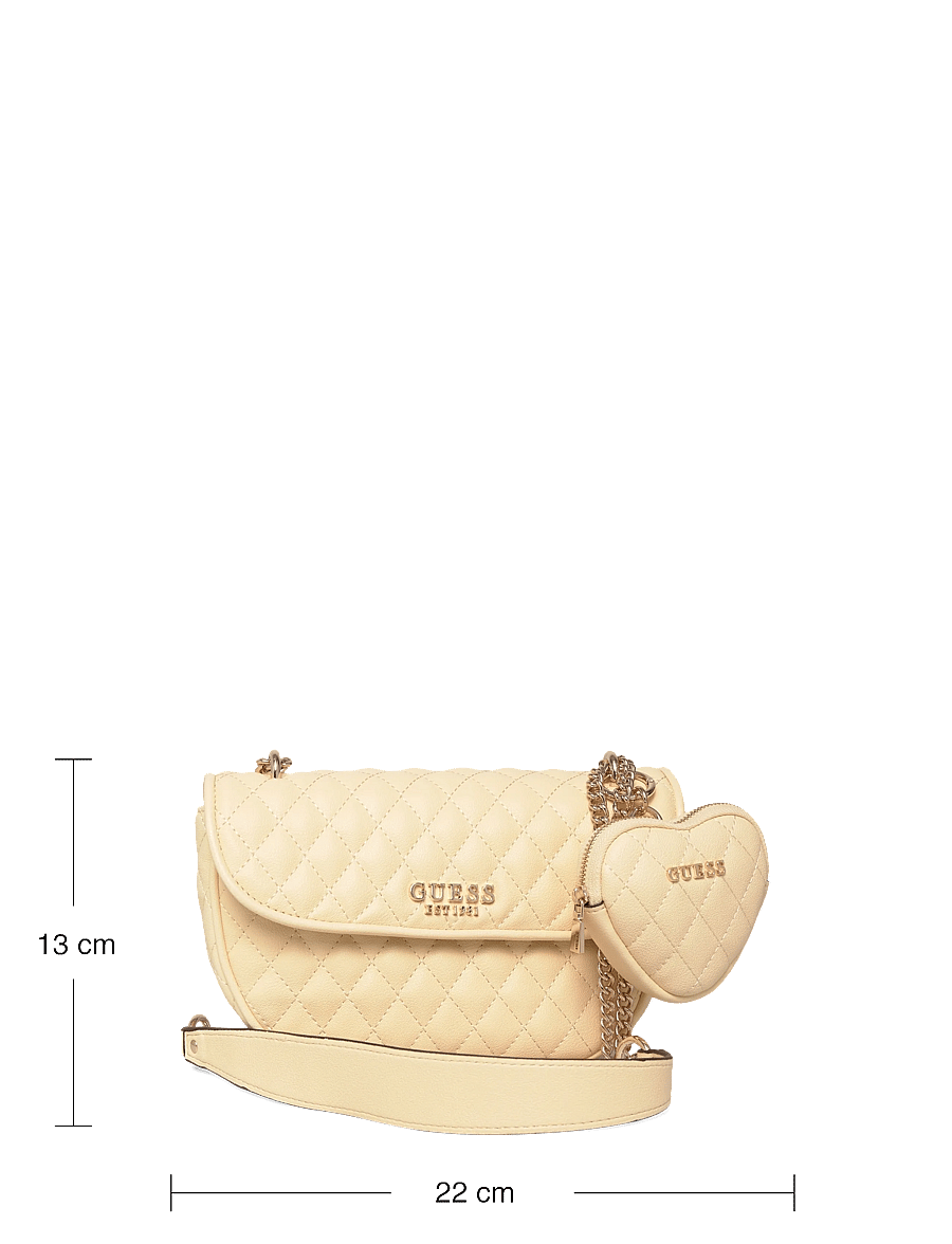 GUESS - ATABEY CONVERTIBLE XBODY FLAP - crossbody bags - yellow - 3