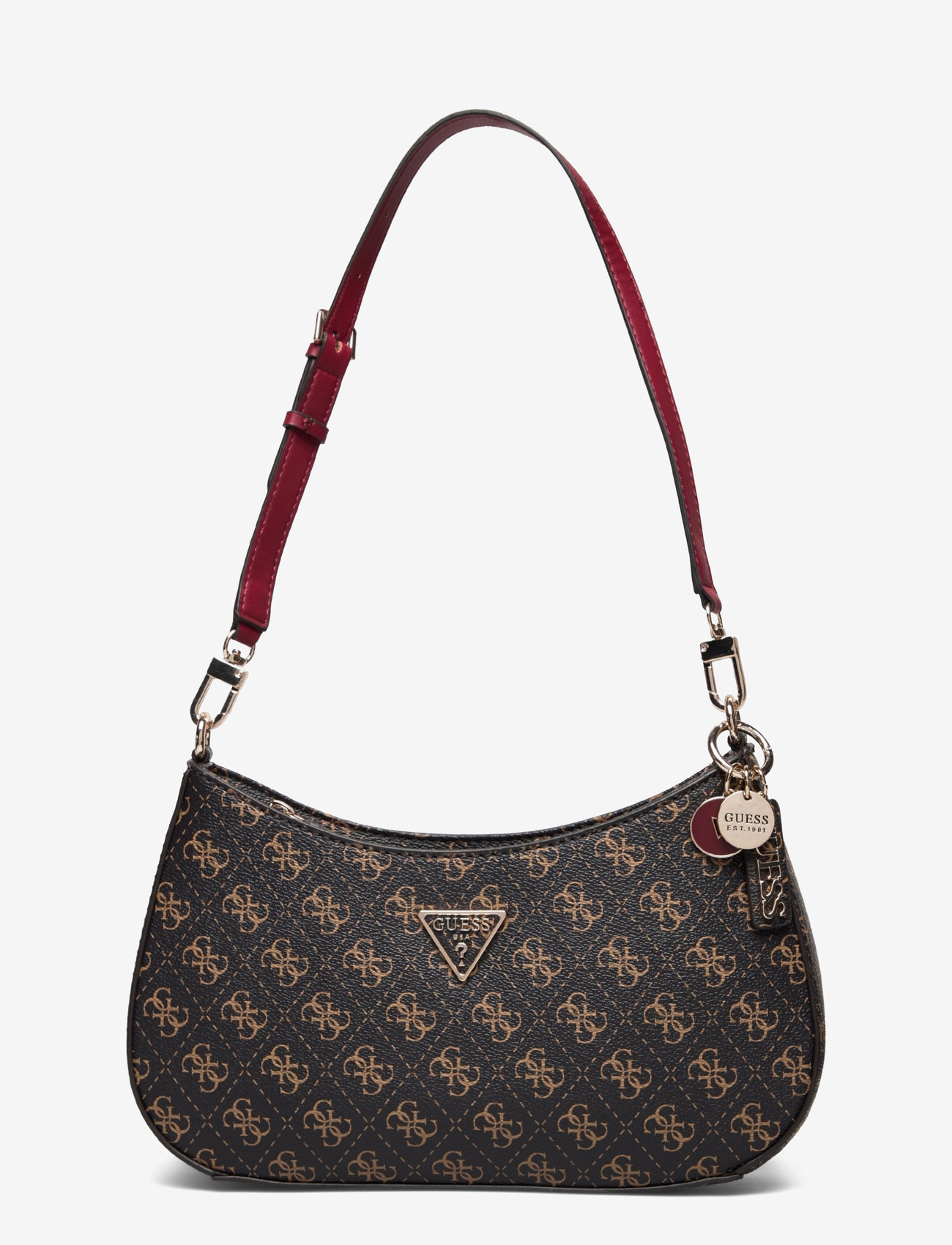 GUESS - NOELLE TOP ZIP SHOULDER BAG - brown - 0