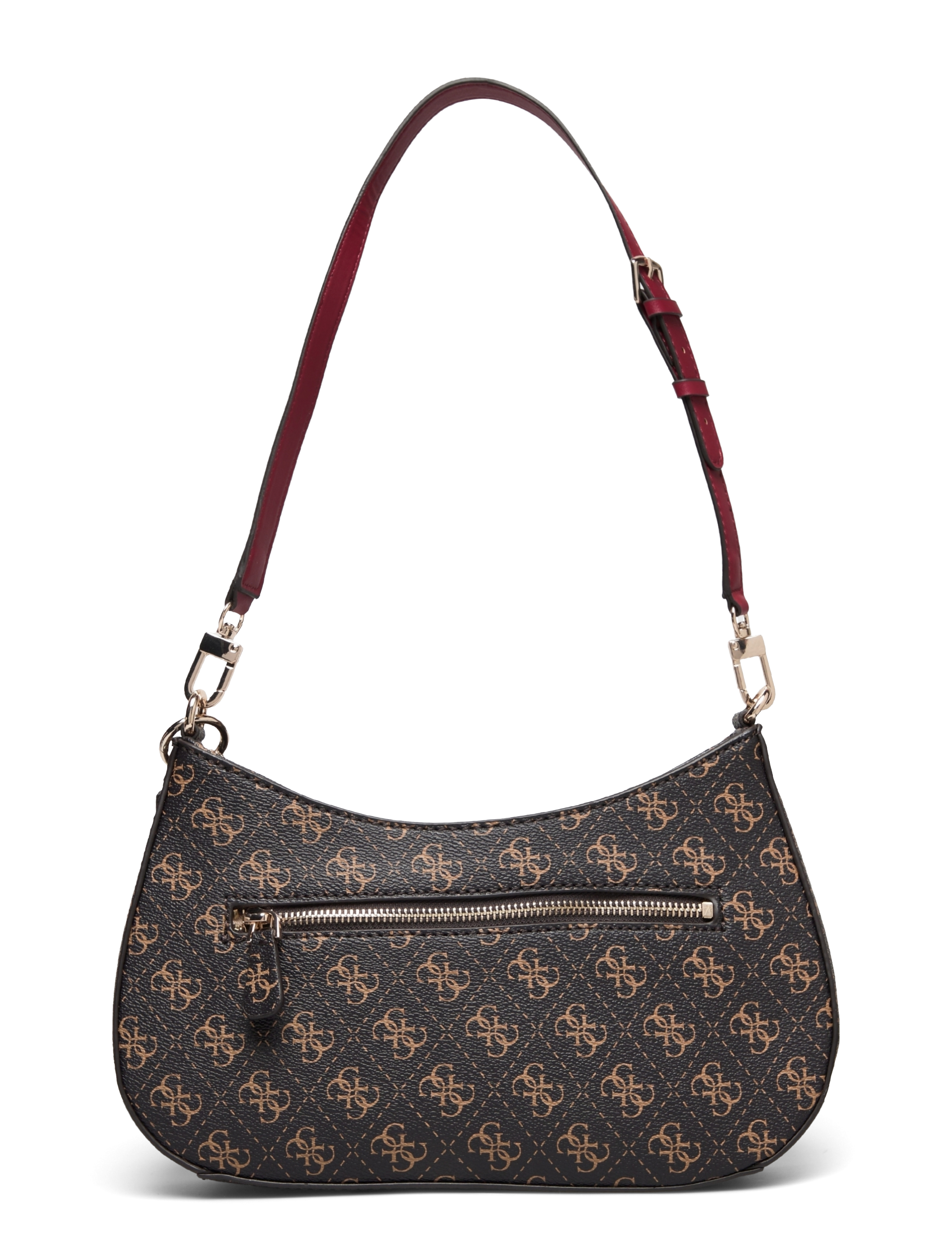GUESS - NOELLE TOP ZIP SHOULDER BAG - brown - 1