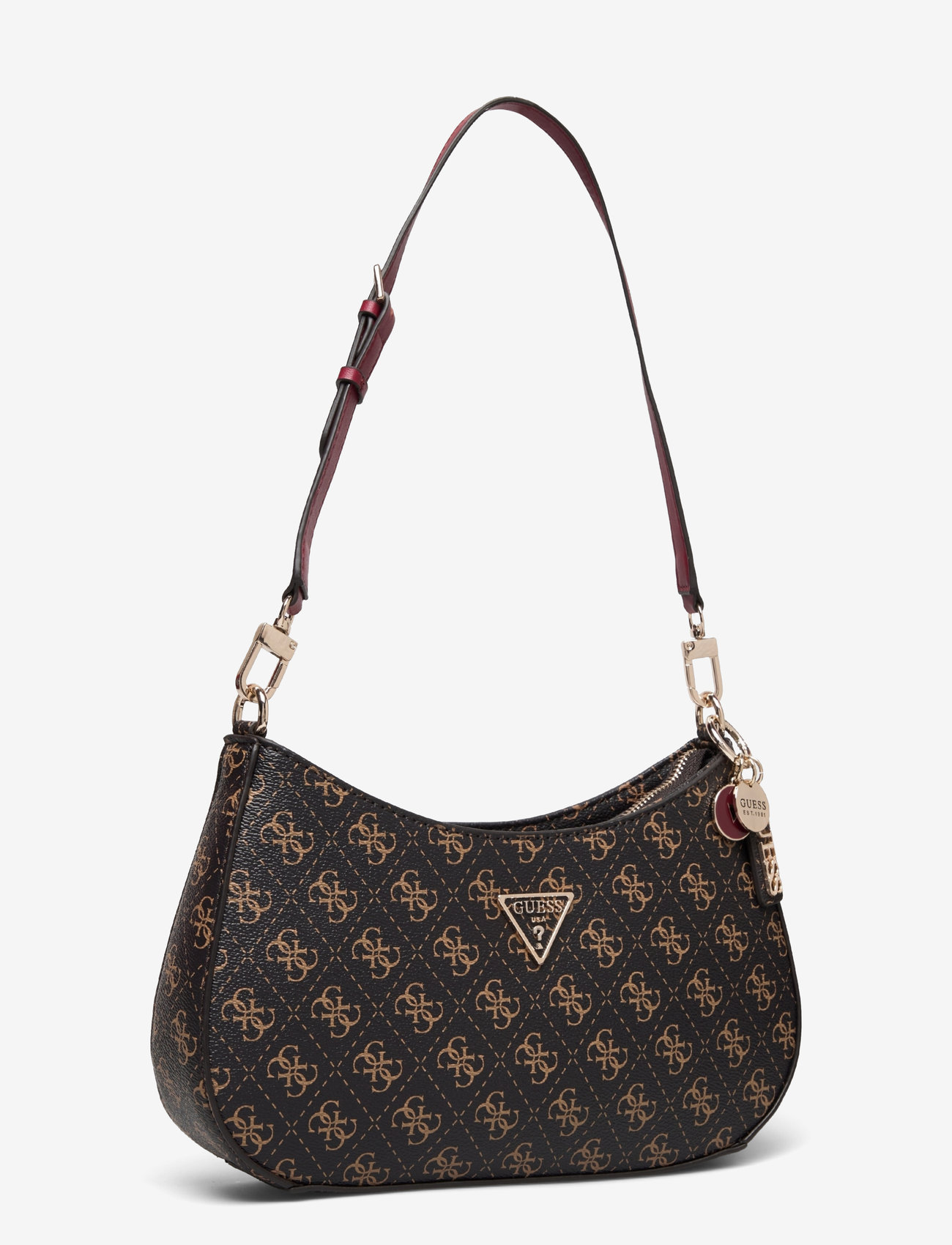 GUESS - NOELLE TOP ZIP SHOULDER BAG - brown - 2