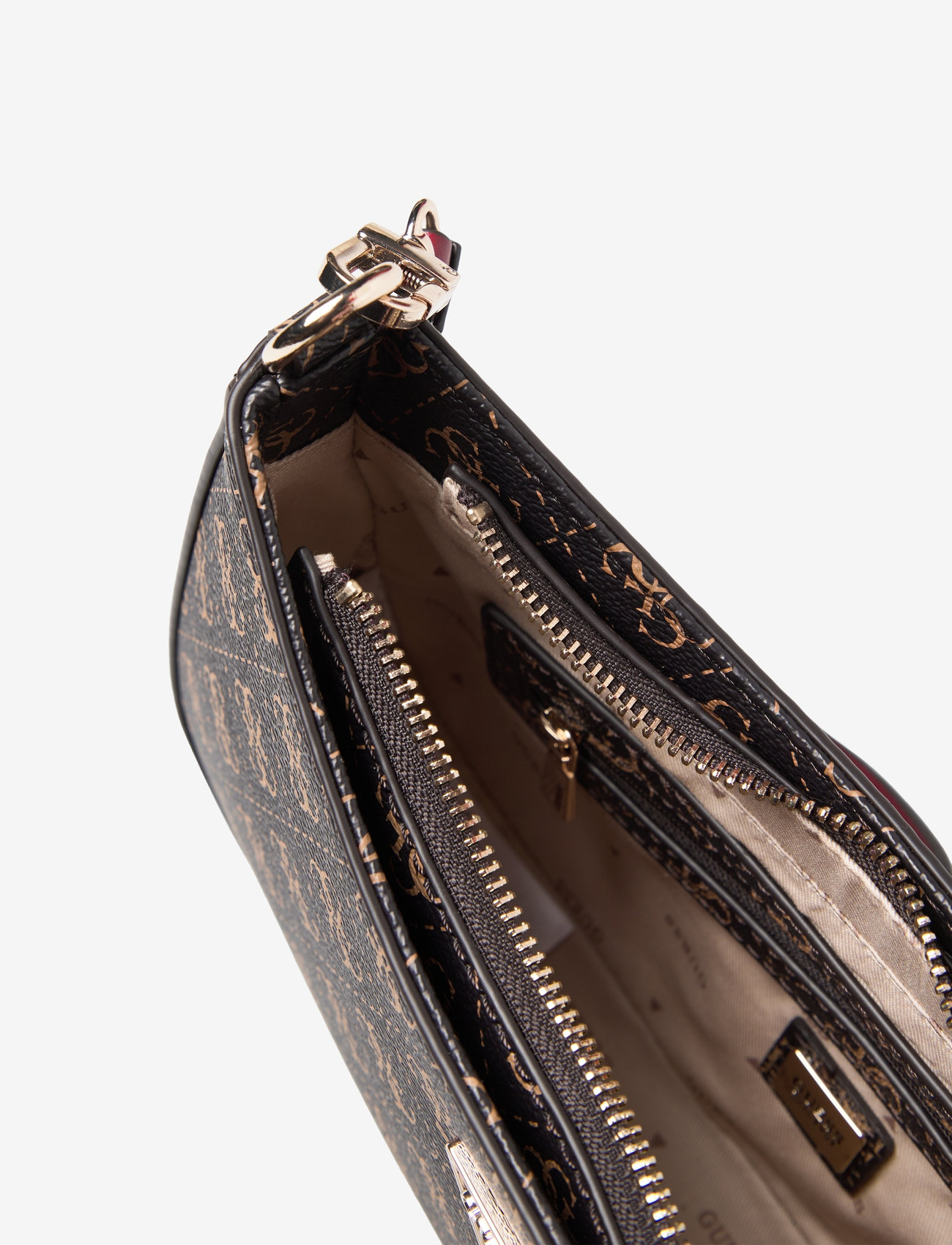 GUESS - NOELLE TOP ZIP SHOULDER BAG - brown - 4