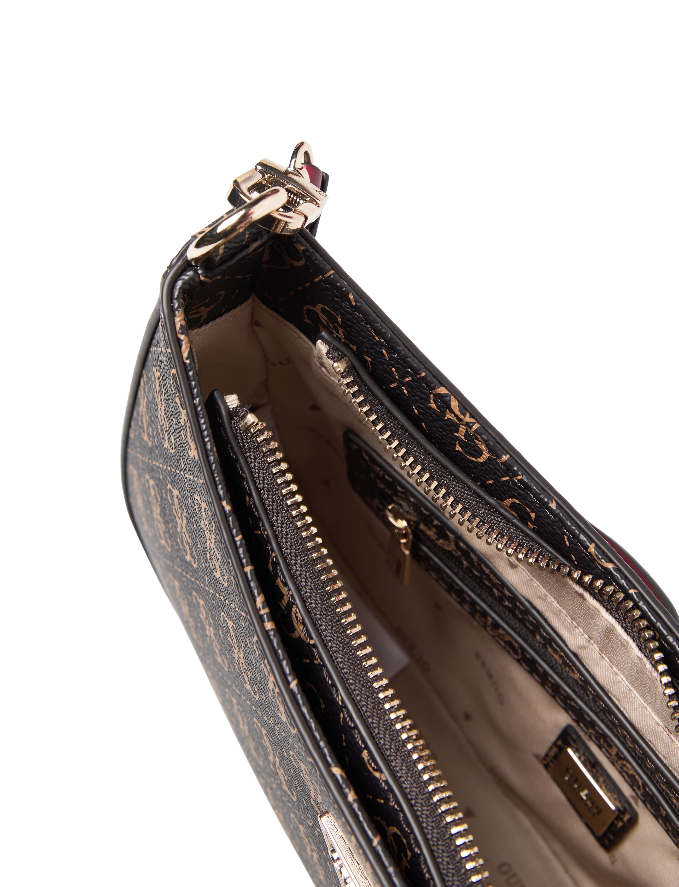 GUESS - NOELLE TOP ZIP SHOULDER BAG - brown - 4
