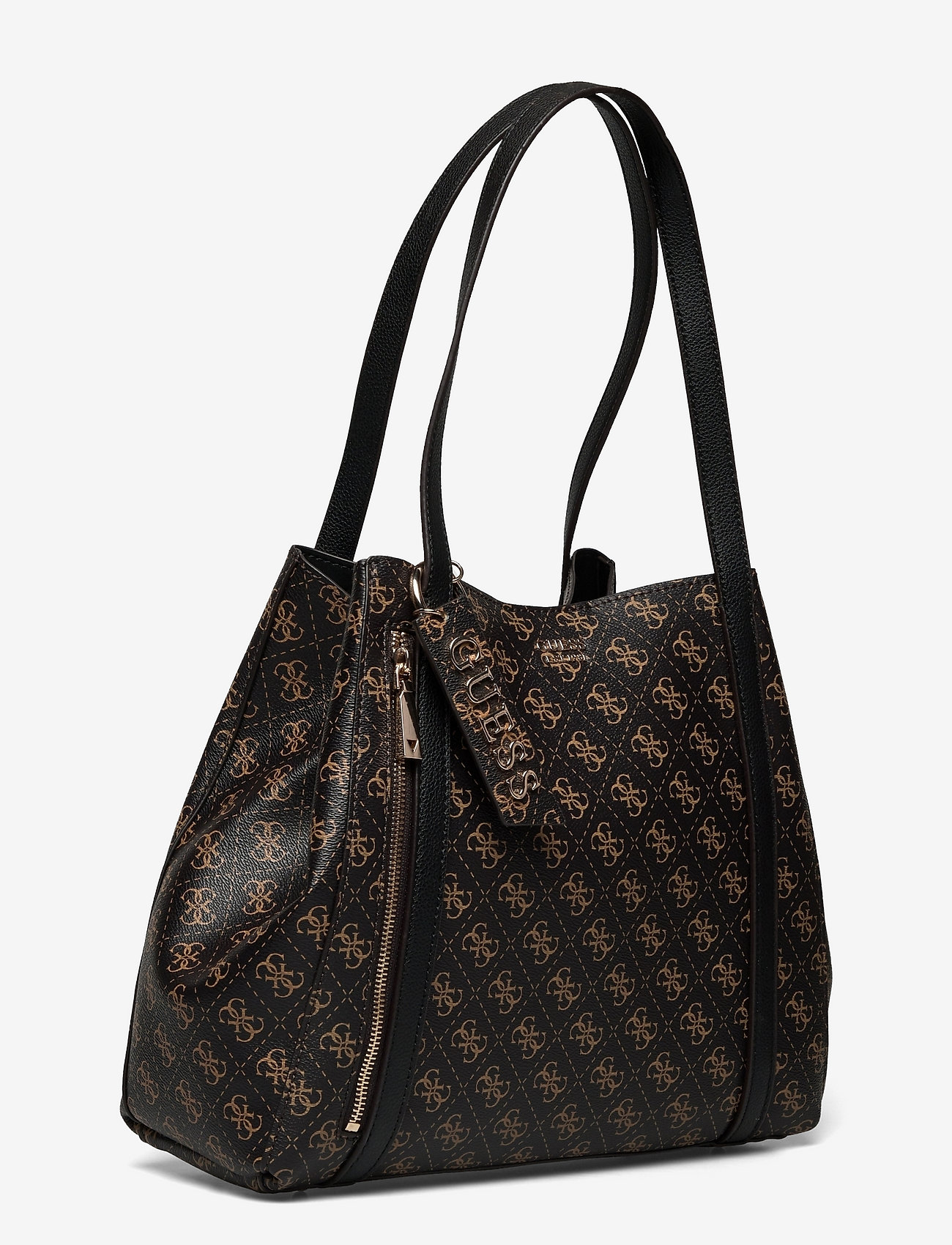 GUESS - NAYA TRAP TOTE - brown/black - 2