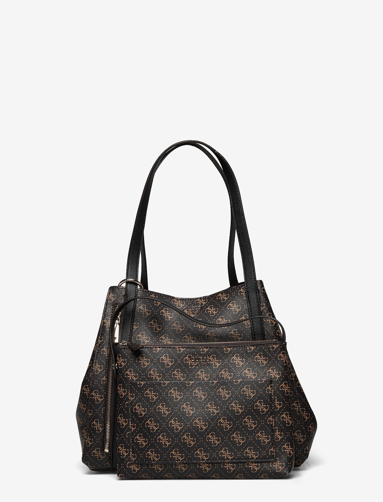 GUESS - NAYA TRAP TOTE - brown/black - 3