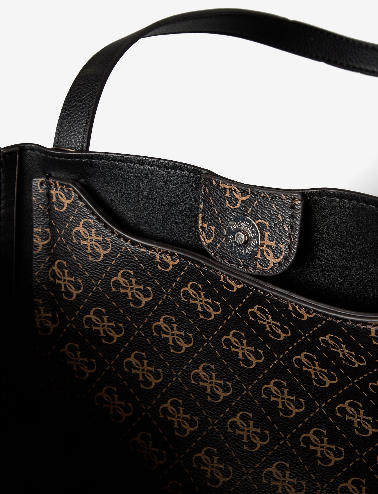 GUESS - NAYA TRAP TOTE - brown/black - 4