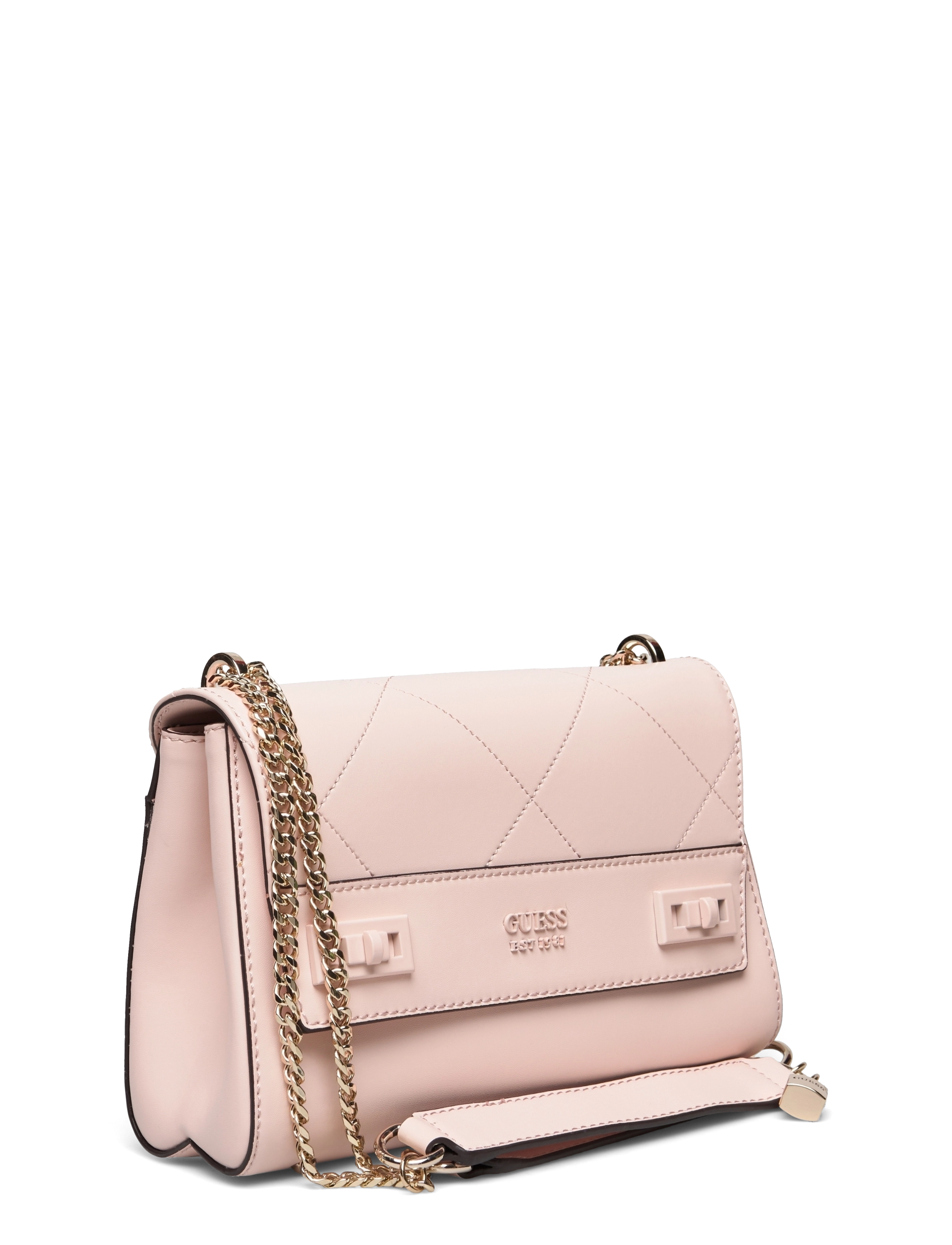 GUESS - KATEY FLAP SHOULDER BAG - powder pink - 2